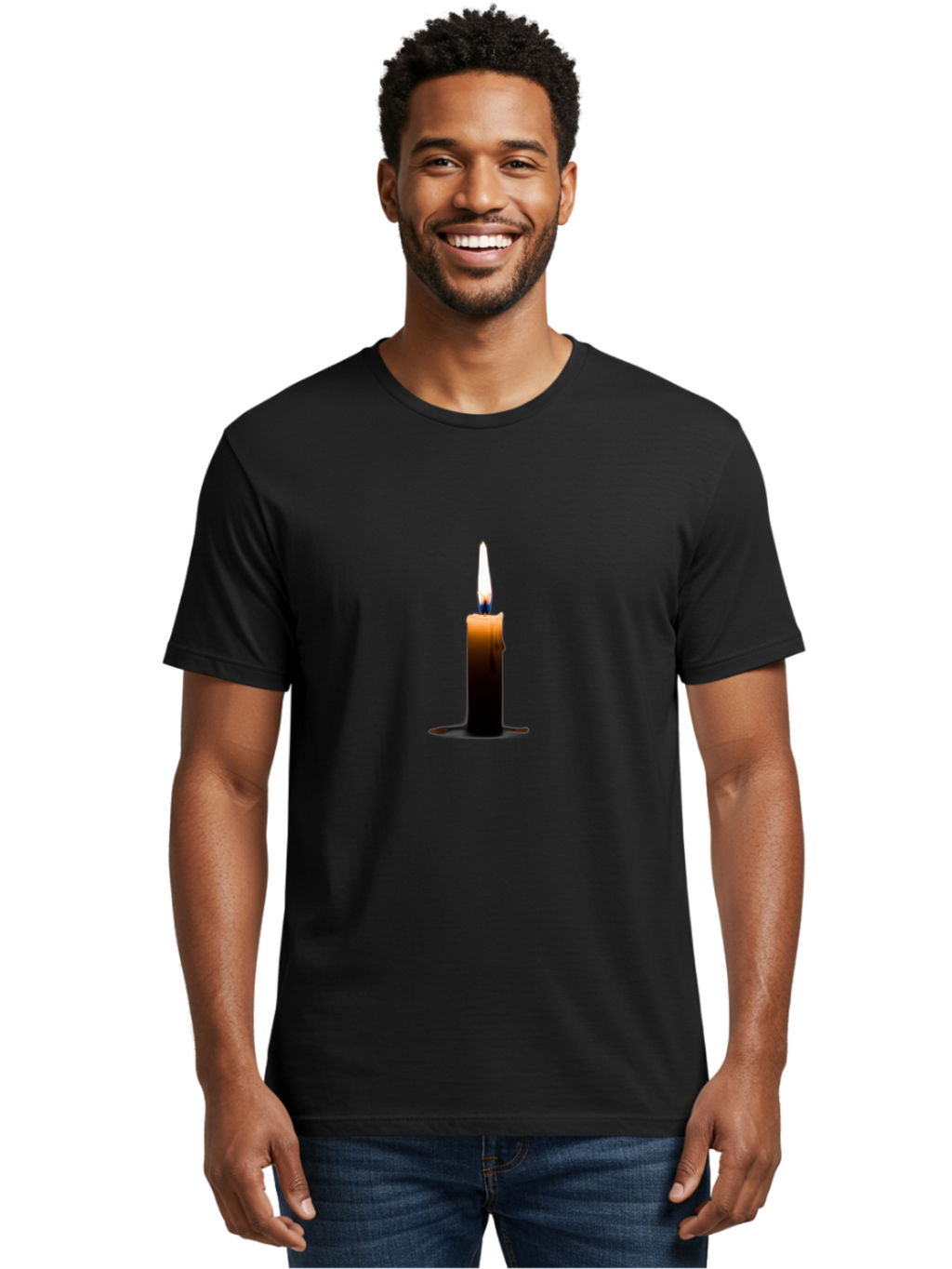 Candle Men'S Graphic Tee, 100% Cotton, Comfortable Casual Summer Wear, Machine Washable, Vintage Camera, Old Camera, Antique Camera, Black Camera, Classic Photography, Photography Equipment, Nostalgic Device, Film Camera, Camera Art Bah697