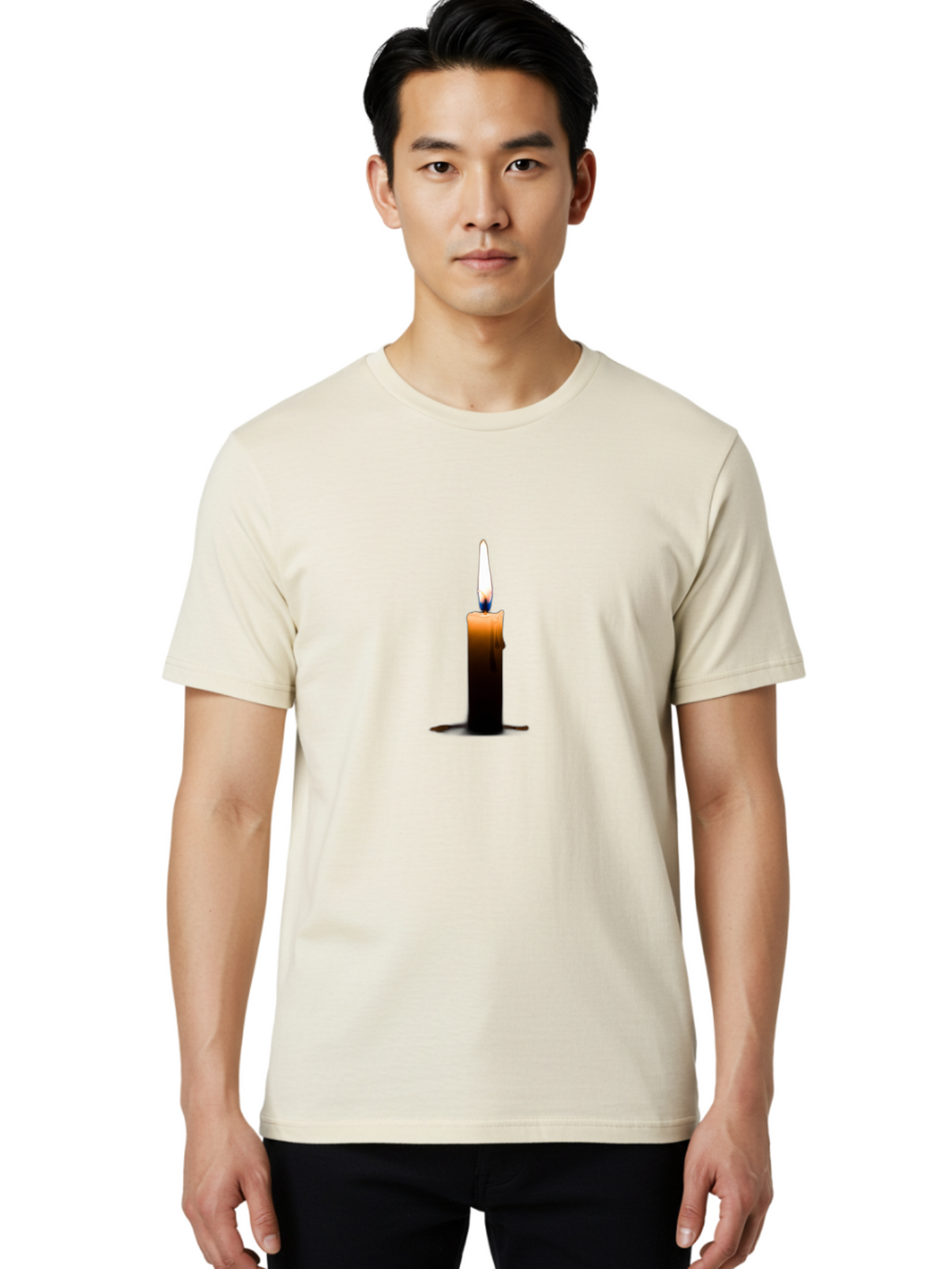 Candle Men'S Graphic Tee, 100% Cotton, Comfortable Casual Summer Wear, Machine Washable, Vintage Camera, Old Camera, Antique Camera, Black Camera, Classic Photography, Photography Equipment, Nostalgic Device, Film Camera, Camera Art Bah697