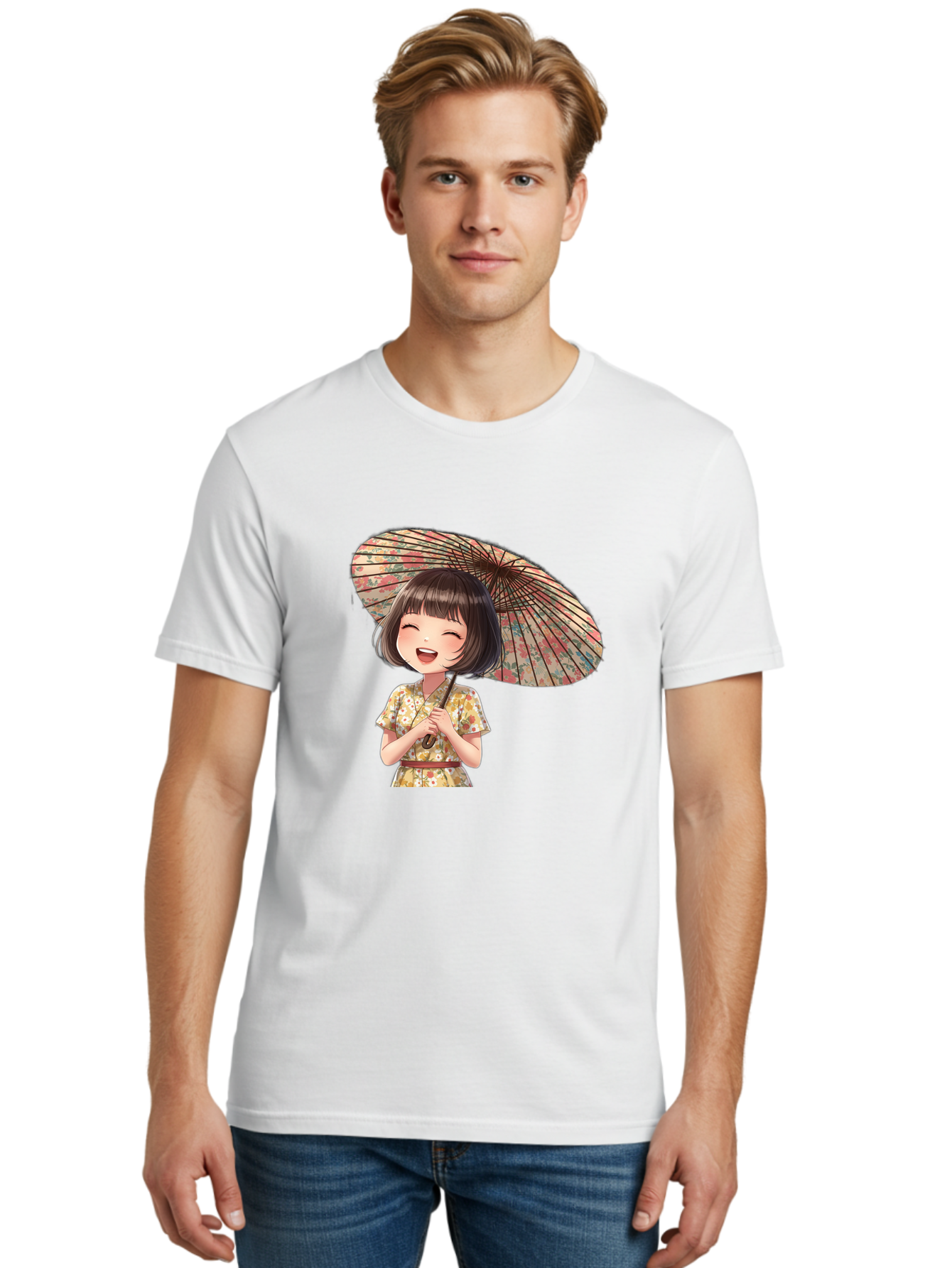 Cartoon-Girl-With-Parasol Men'S Graphic Tee, 100% Cotton, Comfortable Casual Summer Wear, Machine Washable, Vintage Camera, Old Camera, Antique Camera, Black Camera, Classic Photography, Photography Equipment, Nostalgic Device, Film Camera, Bah699