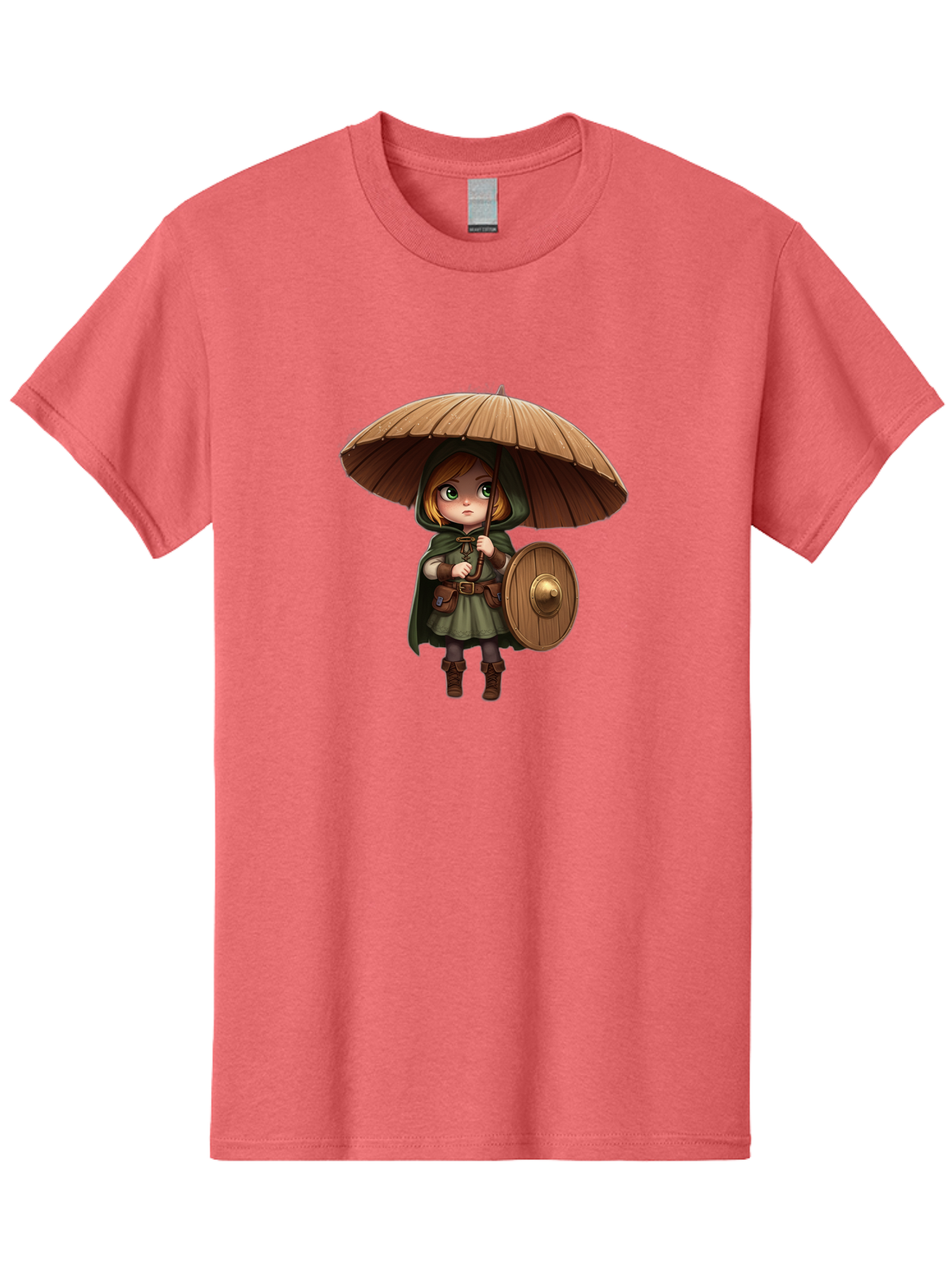 Cartoon-Girl-With-Shield-And-Umbrella Men'S Graphic Tee, 100% Cotton, Comfortable Casual Summer Wear, Machine Washable, Vintage Camera, Old Camera, Antique Camera, Black Camera, Classic Photography, Photography Equipment, Nostalgic Device, Bah700
