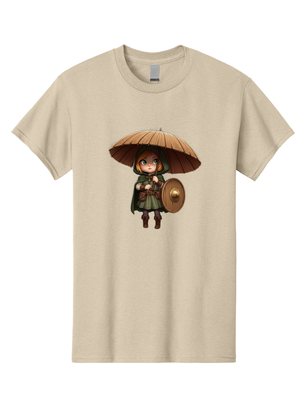 Cartoon-Girl-With-Shield-And-Umbrella Men'S Graphic Tee, 100% Cotton, Comfortable Casual Summer Wear, Machine Washable, Vintage Camera, Old Camera, Antique Camera, Black Camera, Classic Photography, Photography Equipment, Nostalgic Device, Bah700