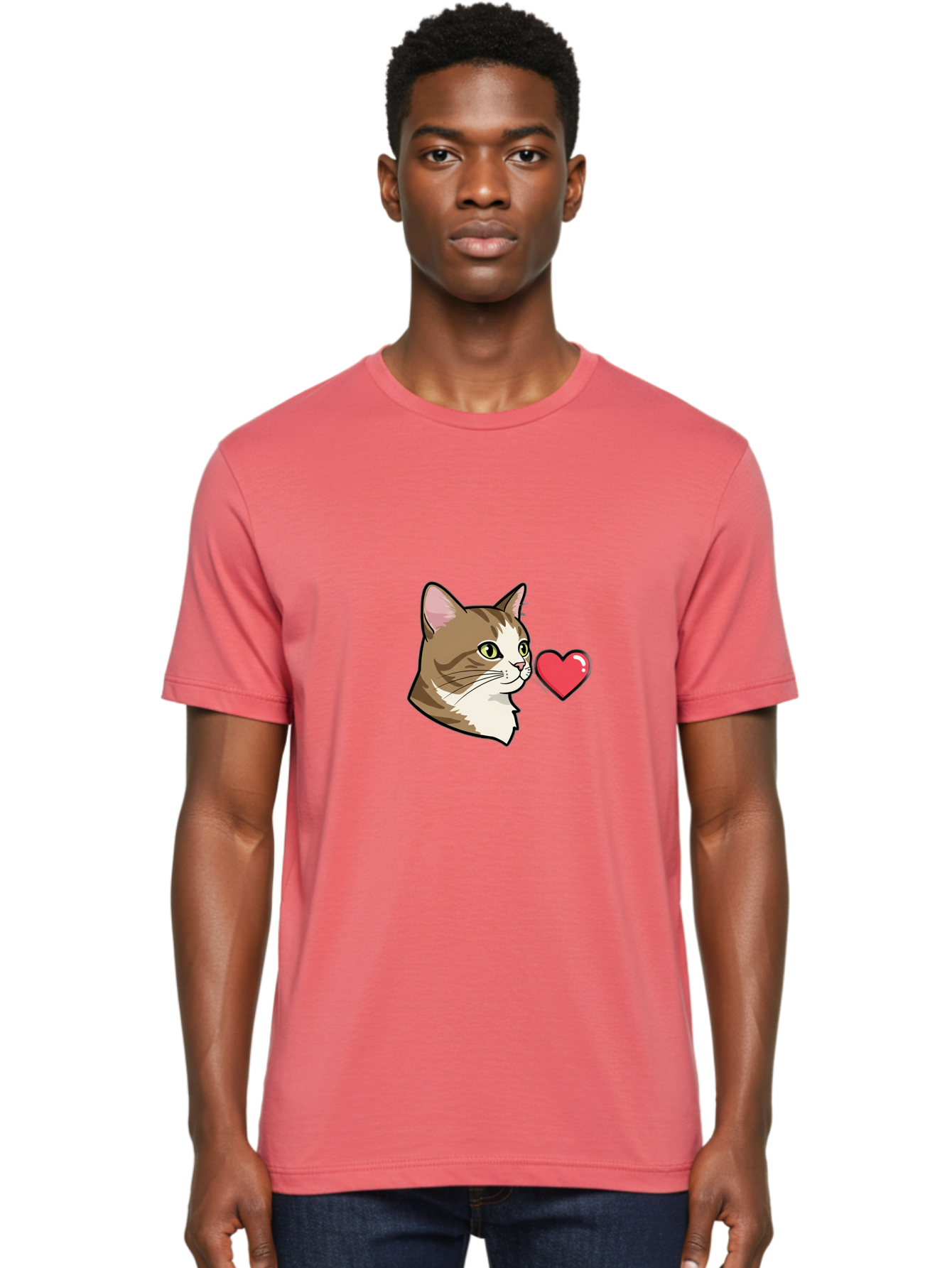 Cat-And-Heart Men'S Graphic Tee, 100% Cotton, Comfortable Casual Summer Wear, Machine Washable, Vintage Camera, Old Camera, Antique Camera, Black Camera, Classic Photography, Photography Equipment, Nostalgic Device, Film Camera, Camera Art Bah701