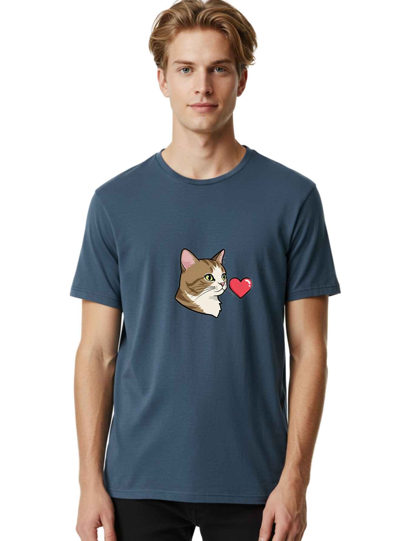 Cat-And-Heart Men'S Graphic Tee, 100% Cotton, Comfortable Casual Summer Wear, Machine Washable, Vintage Camera, Old Camera, Antique Camera, Black Camera, Classic Photography, Photography Equipment, Nostalgic Device, Film Camera, Camera Art Bah701
