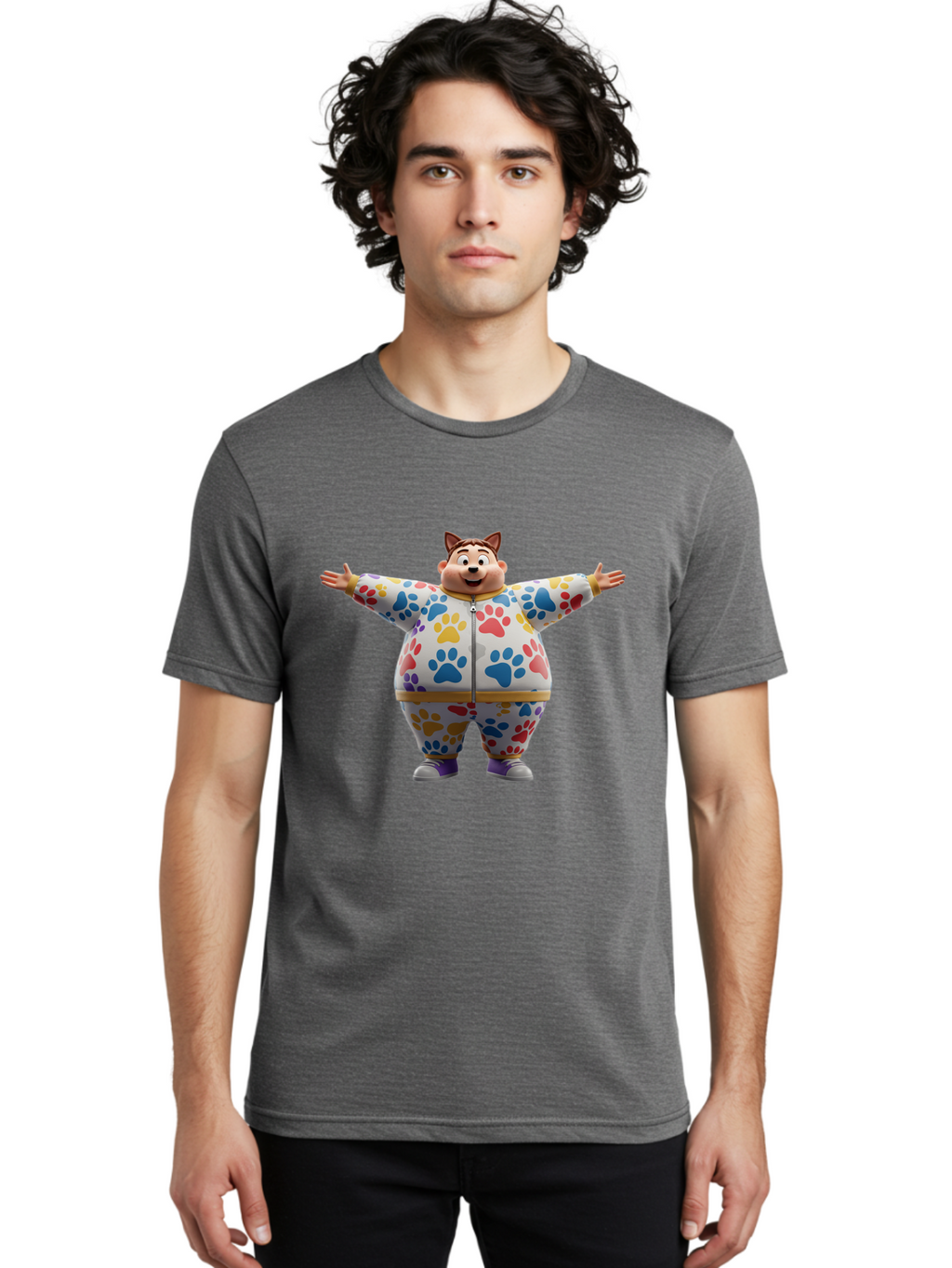 Cat-Ears-Character Men'S Graphic Tee, 100% Cotton, Comfortable Casual Summer Wear, Machine Washable, Vintage Camera, Old Camera, Antique Camera, Black Camera, Classic Photography, Photography Equipment, Nostalgic Device, Film Camera, Bah702