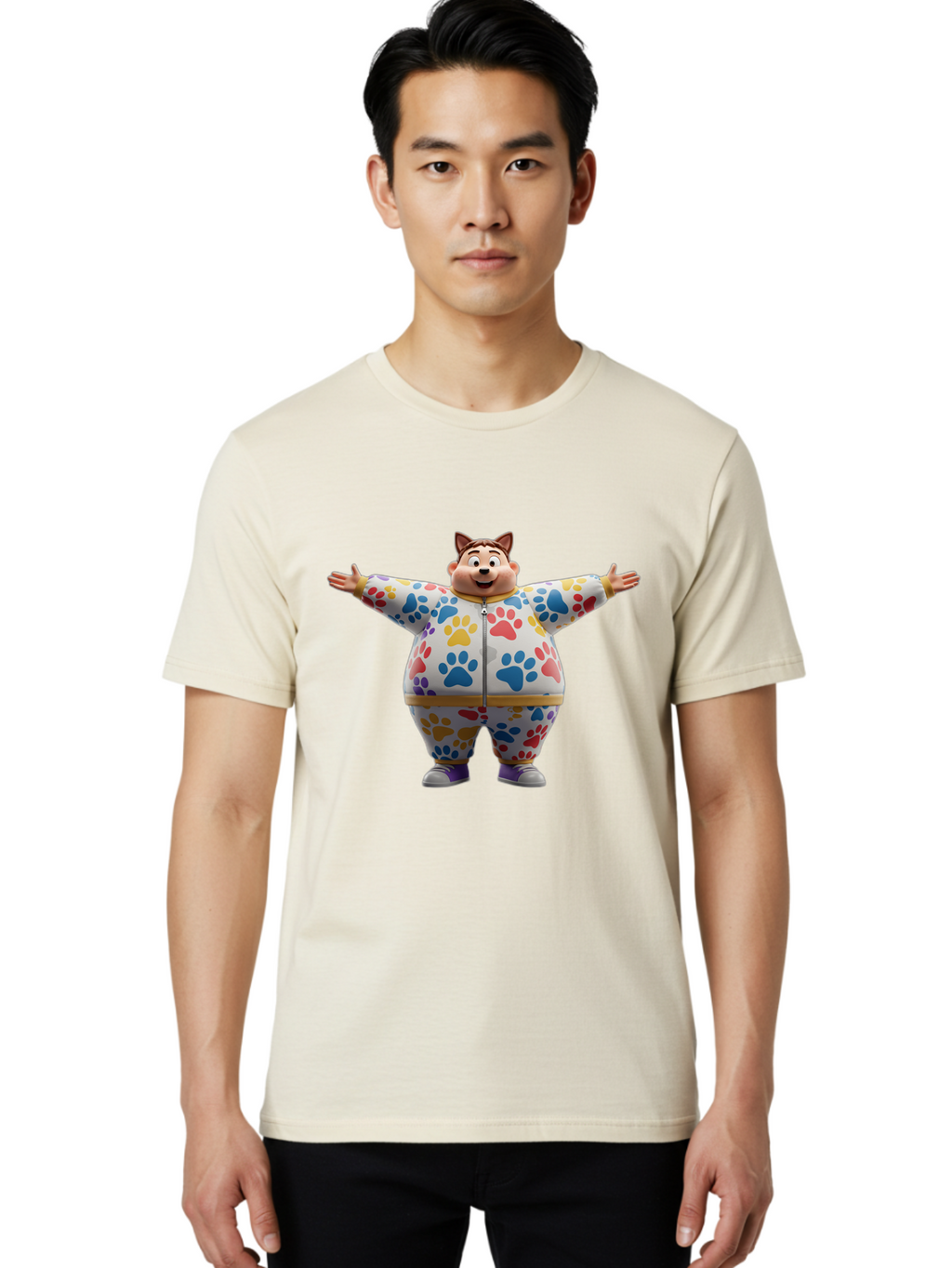Cat-Ears-Character Men'S Graphic Tee, 100% Cotton, Comfortable Casual Summer Wear, Machine Washable, Vintage Camera, Old Camera, Antique Camera, Black Camera, Classic Photography, Photography Equipment, Nostalgic Device, Film Camera, Bah702