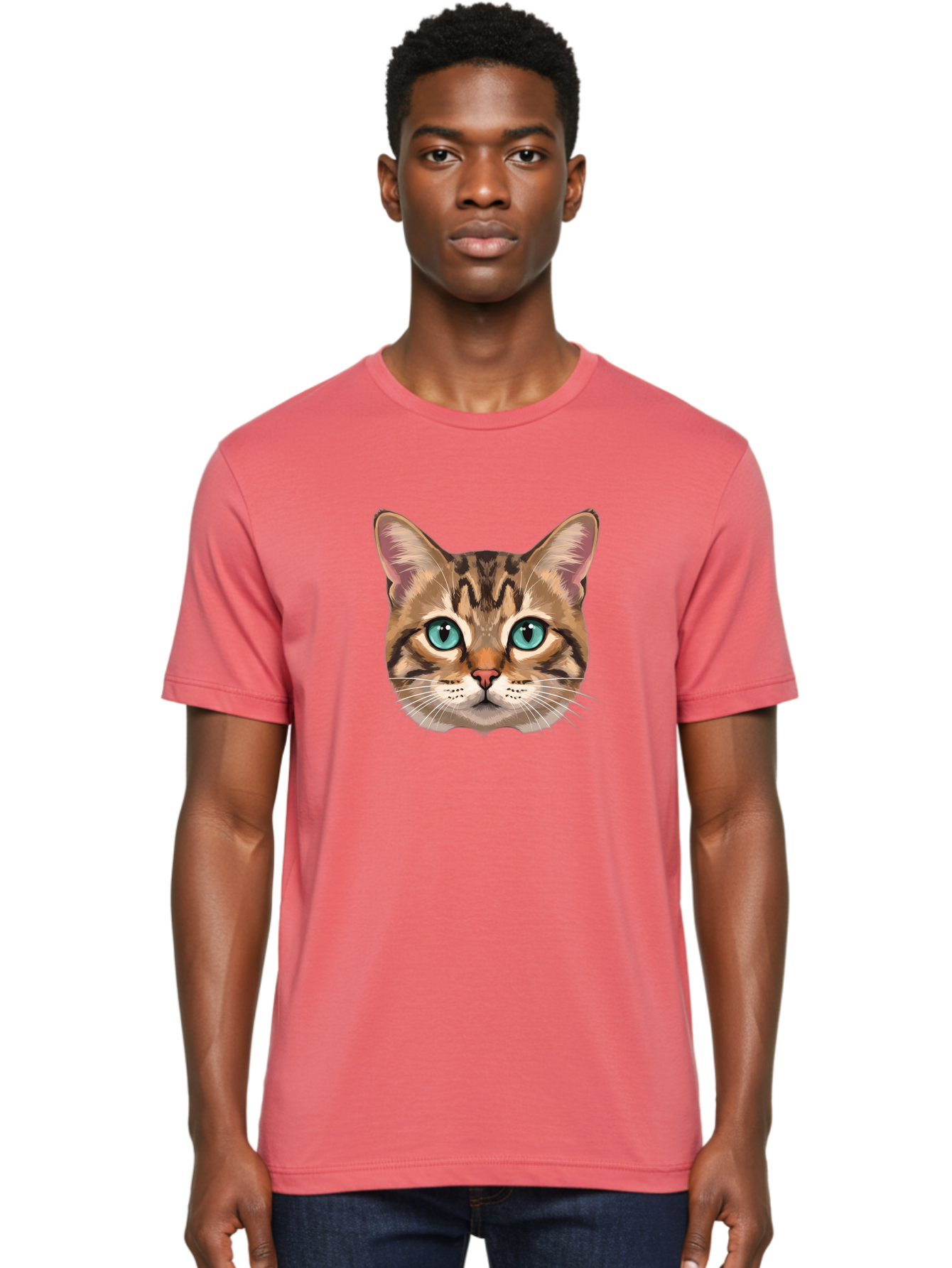 Cat-Face Men'S Graphic Tee, 100% Cotton, Comfortable Casual Summer Wear, Machine Washable, Vintage Camera, Old Camera, Antique Camera, Black Camera, Classic Photography, Photography Equipment, Nostalgic Device, Film Camera, Camera Art Bah703