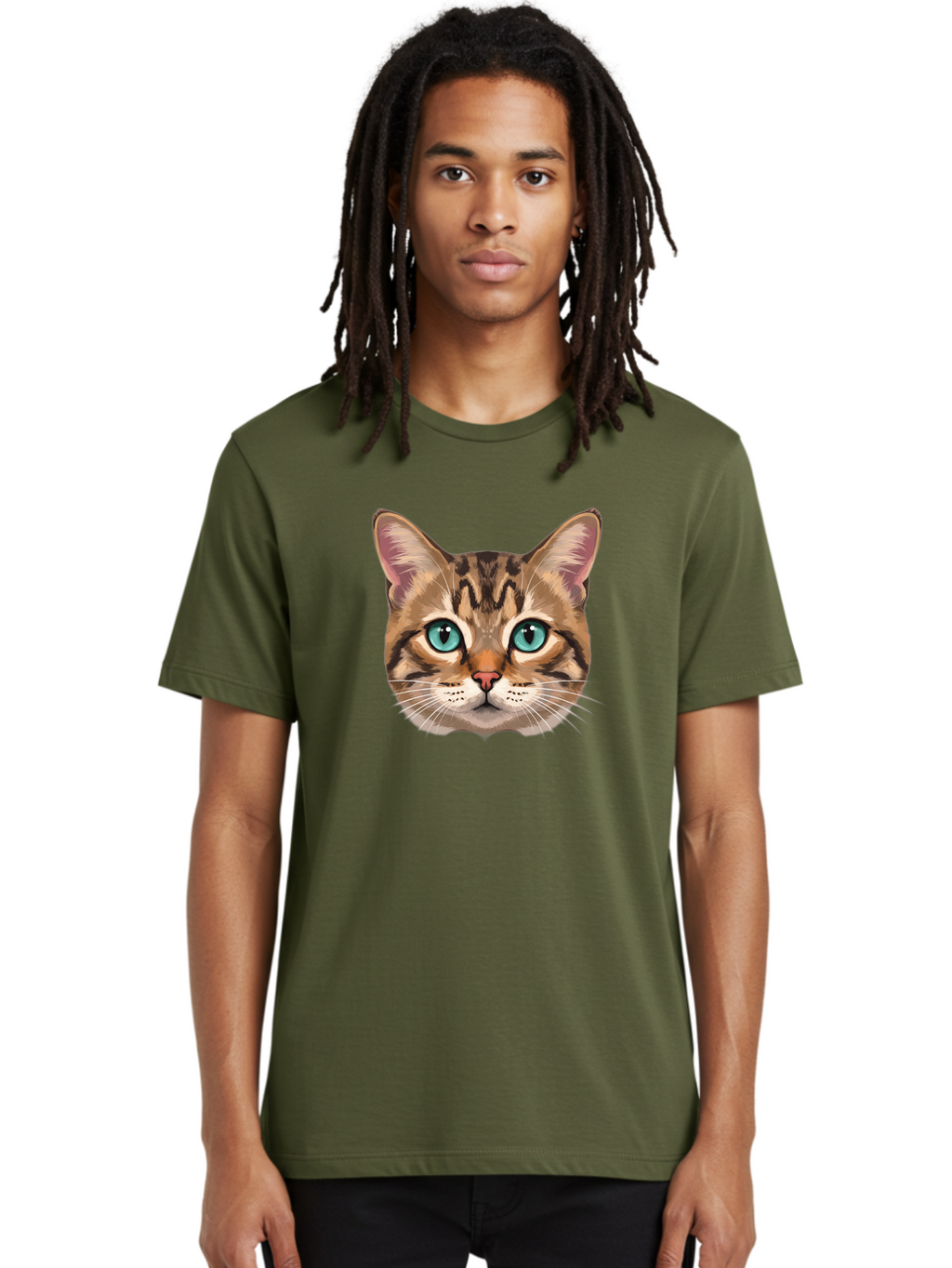 Cat-Face Men'S Graphic Tee, 100% Cotton, Comfortable Casual Summer Wear, Machine Washable, Vintage Camera, Old Camera, Antique Camera, Black Camera, Classic Photography, Photography Equipment, Nostalgic Device, Film Camera, Camera Art Bah703