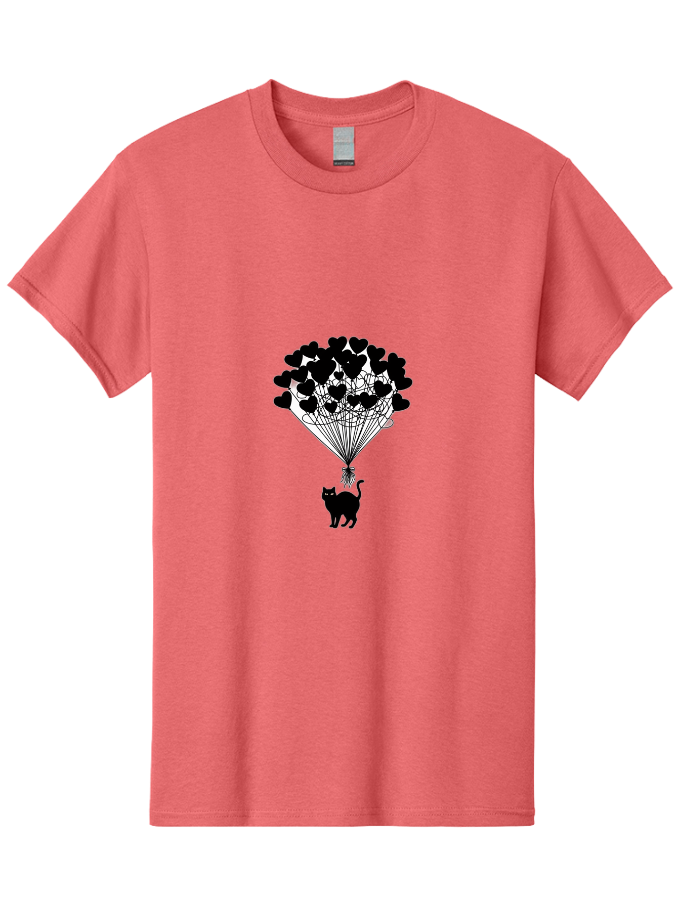 Cat-With-Heart-Balloon-2 Men'S Graphic Tee, 100% Cotton, Comfortable Casual Summer Wear, Machine Washable, Vintage Camera, Old Camera, Antique Camera, Black Camera, Classic Photography, Photography Equipment, Nostalgic Device, Film Camera, Bah709