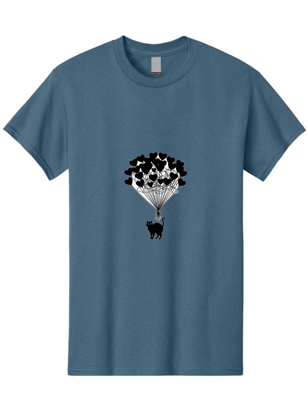 Cat-With-Heart-Balloon-2 Men'S Graphic Tee, 100% Cotton, Comfortable Casual Summer Wear, Machine Washable, Vintage Camera, Old Camera, Antique Camera, Black Camera, Classic Photography, Photography Equipment, Nostalgic Device, Film Camera, Bah709