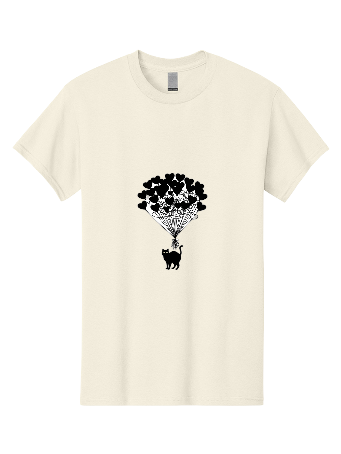 Cat-With-Heart-Balloon-2 Men'S Graphic Tee, 100% Cotton, Comfortable Casual Summer Wear, Machine Washable, Vintage Camera, Old Camera, Antique Camera, Black Camera, Classic Photography, Photography Equipment, Nostalgic Device, Film Camera, Bah709