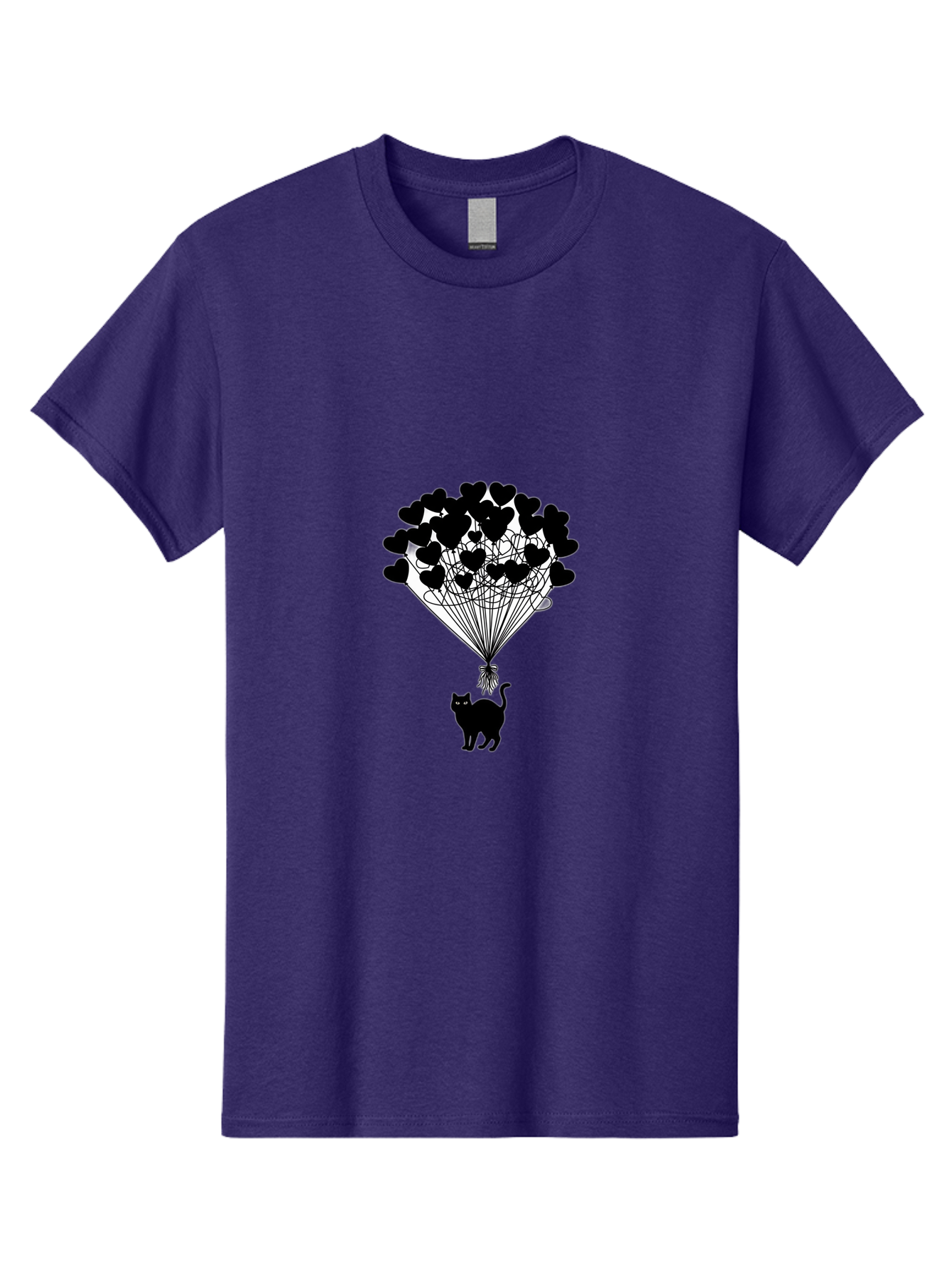 Cat-With-Heart-Balloon-2 Men'S Graphic Tee, 100% Cotton, Comfortable Casual Summer Wear, Machine Washable, Vintage Camera, Old Camera, Antique Camera, Black Camera, Classic Photography, Photography Equipment, Nostalgic Device, Film Camera, Bah709