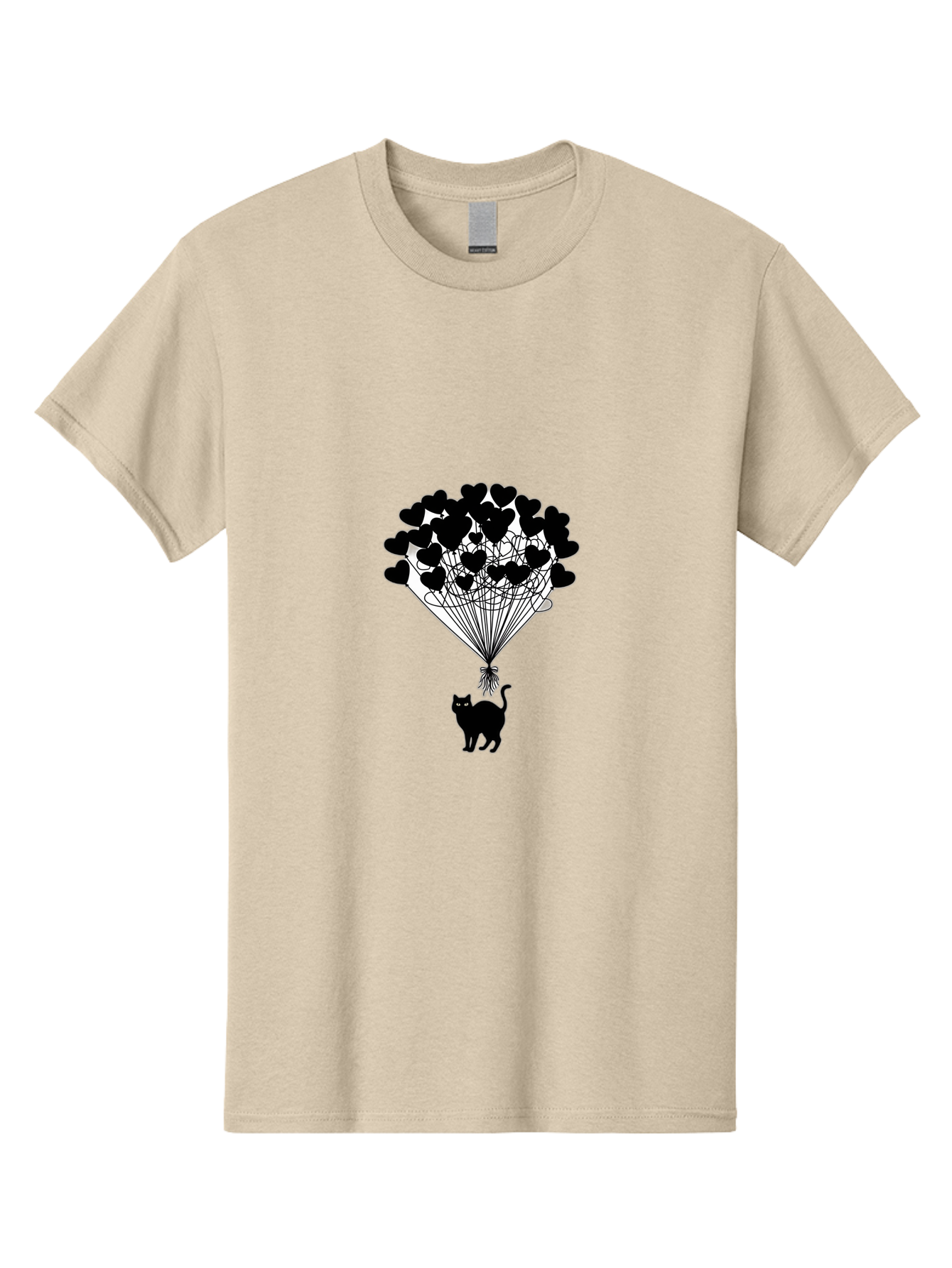 Cat-With-Heart-Balloon-2 Men'S Graphic Tee, 100% Cotton, Comfortable Casual Summer Wear, Machine Washable, Vintage Camera, Old Camera, Antique Camera, Black Camera, Classic Photography, Photography Equipment, Nostalgic Device, Film Camera, Bah709