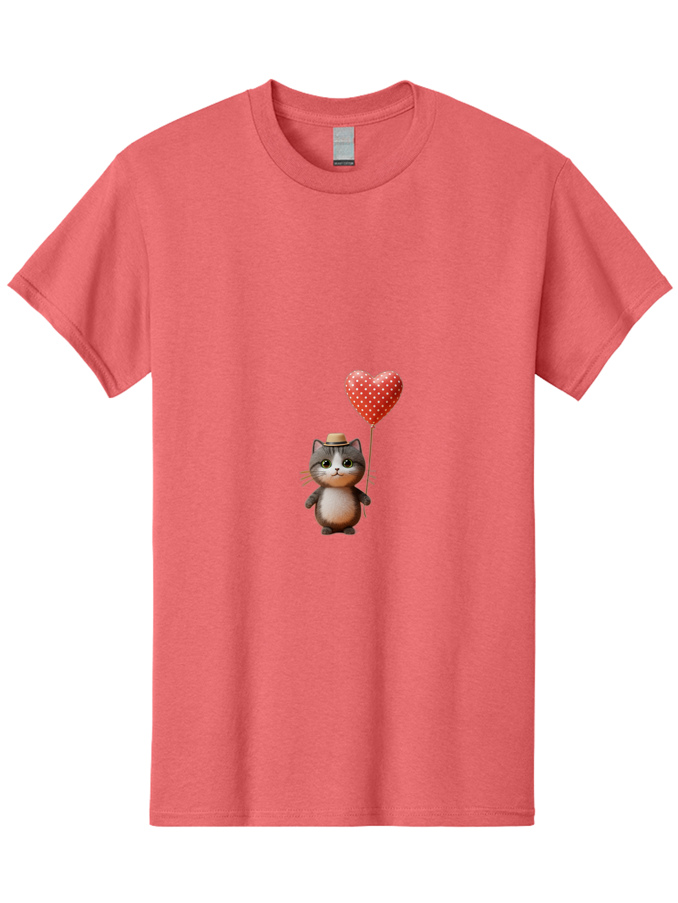 Cat-With-Heart-Balloon-4 Men'S Graphic Tee, 100% Cotton, Comfortable Casual Summer Wear, Machine Washable, Vintage Camera, Old Camera, Antique Camera, Black Camera, Classic Photography, Photography Equipment, Nostalgic Device, Film Camera, Bah711