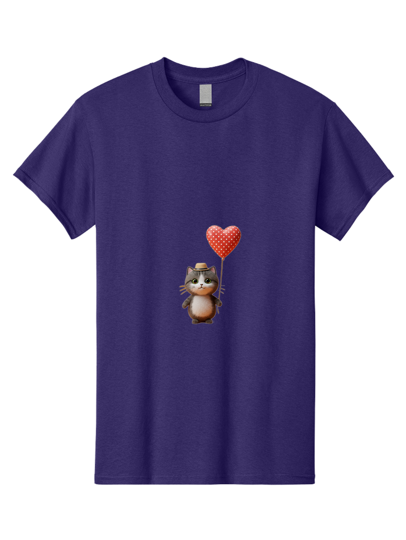 Cat-With-Heart-Balloon-4 Men'S Graphic Tee, 100% Cotton, Comfortable Casual Summer Wear, Machine Washable, Vintage Camera, Old Camera, Antique Camera, Black Camera, Classic Photography, Photography Equipment, Nostalgic Device, Film Camera, Bah711