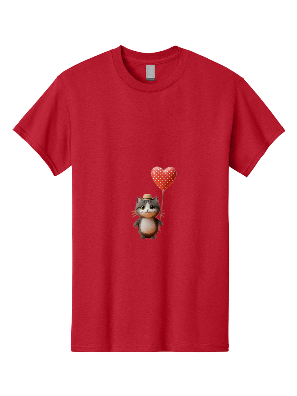 Cat-With-Heart-Balloon-4 Men'S Graphic Tee, 100% Cotton, Comfortable Casual Summer Wear, Machine Washable, Vintage Camera, Old Camera, Antique Camera, Black Camera, Classic Photography, Photography Equipment, Nostalgic Device, Film Camera, Bah711
