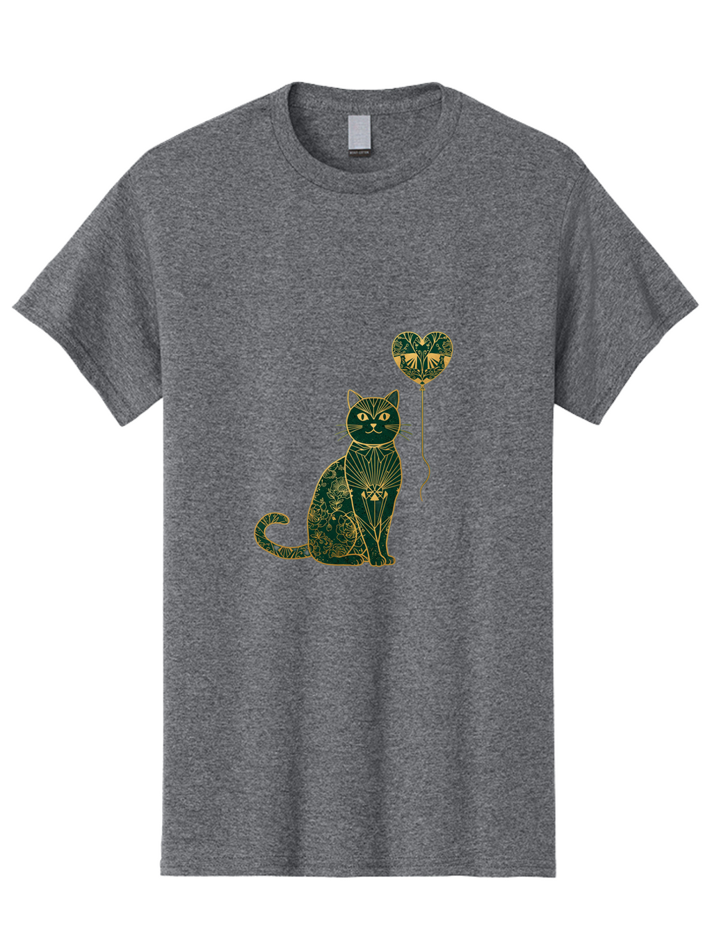 Cat-With-Heart-Shaped-Balloon-1 Men'S Graphic Tee, 100% Cotton, Comfortable Casual Summer Wear, Machine Washable, Vintage Camera, Old Camera, Antique Camera, Black Camera, Classic Photography, Photography Equipment, Nostalgic Device, Bah716