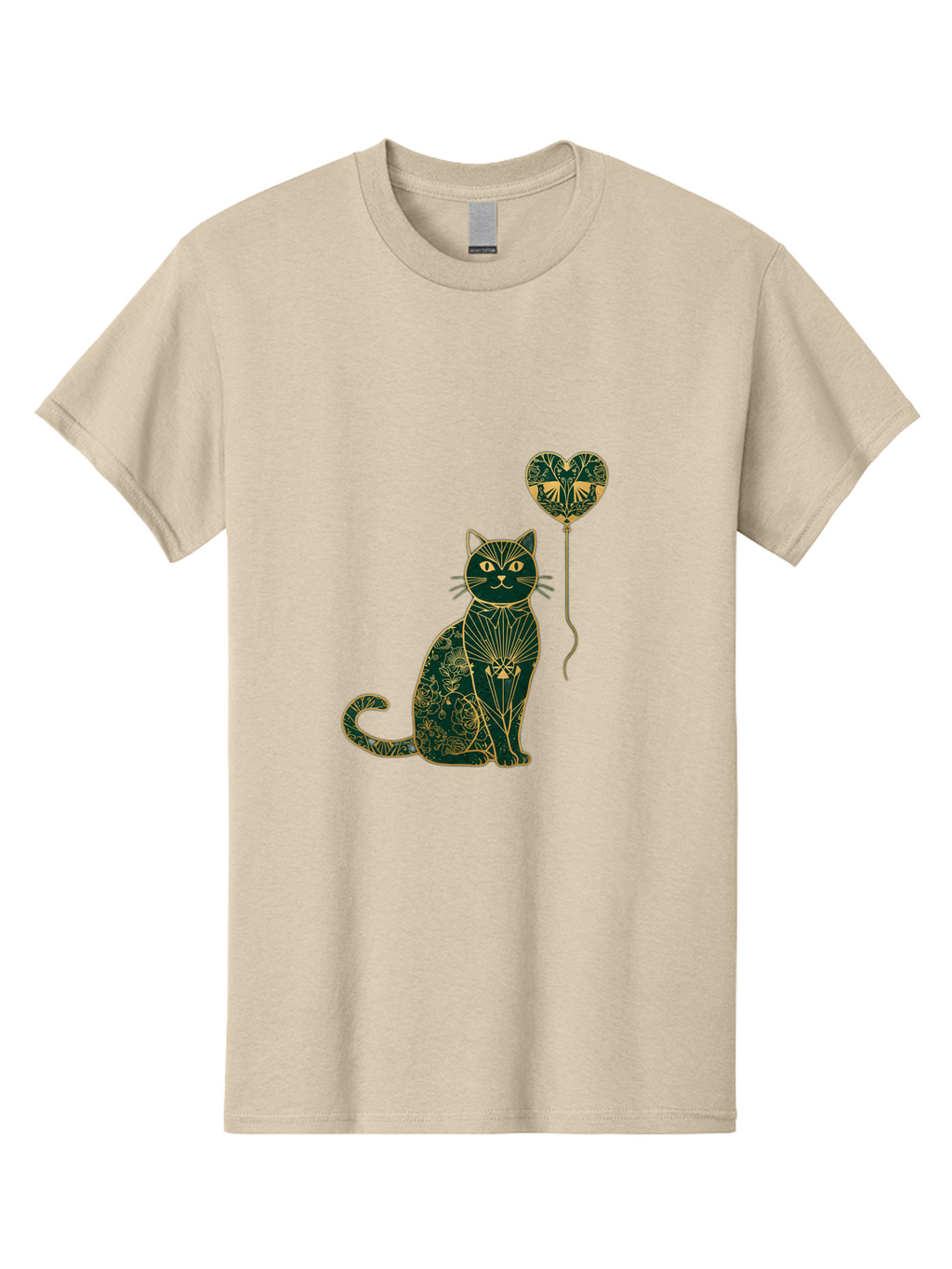 Cat-With-Heart-Shaped-Balloon-1 Men'S Graphic Tee, 100% Cotton, Comfortable Casual Summer Wear, Machine Washable, Vintage Camera, Old Camera, Antique Camera, Black Camera, Classic Photography, Photography Equipment, Nostalgic Device, Bah716
