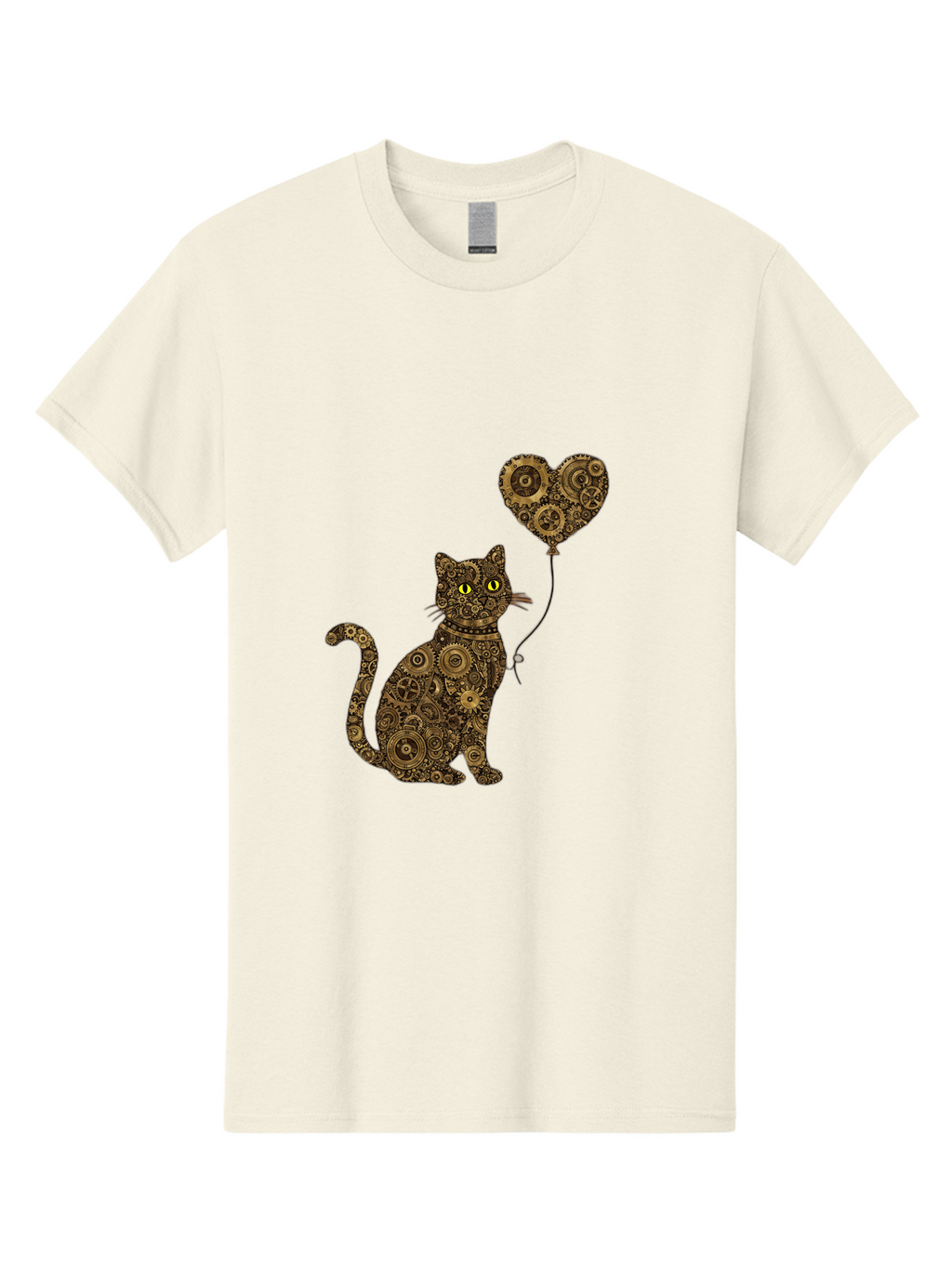 Cat-With-Heart-Shaped-Balloon Men'S Graphic Tee, 100% Cotton, Comfortable Casual Summer Wear, Machine Washable, Vintage Camera, Old Camera, Antique Camera, Black Camera, Classic Photography, Photography Equipment, Nostalgic Device, Bah717