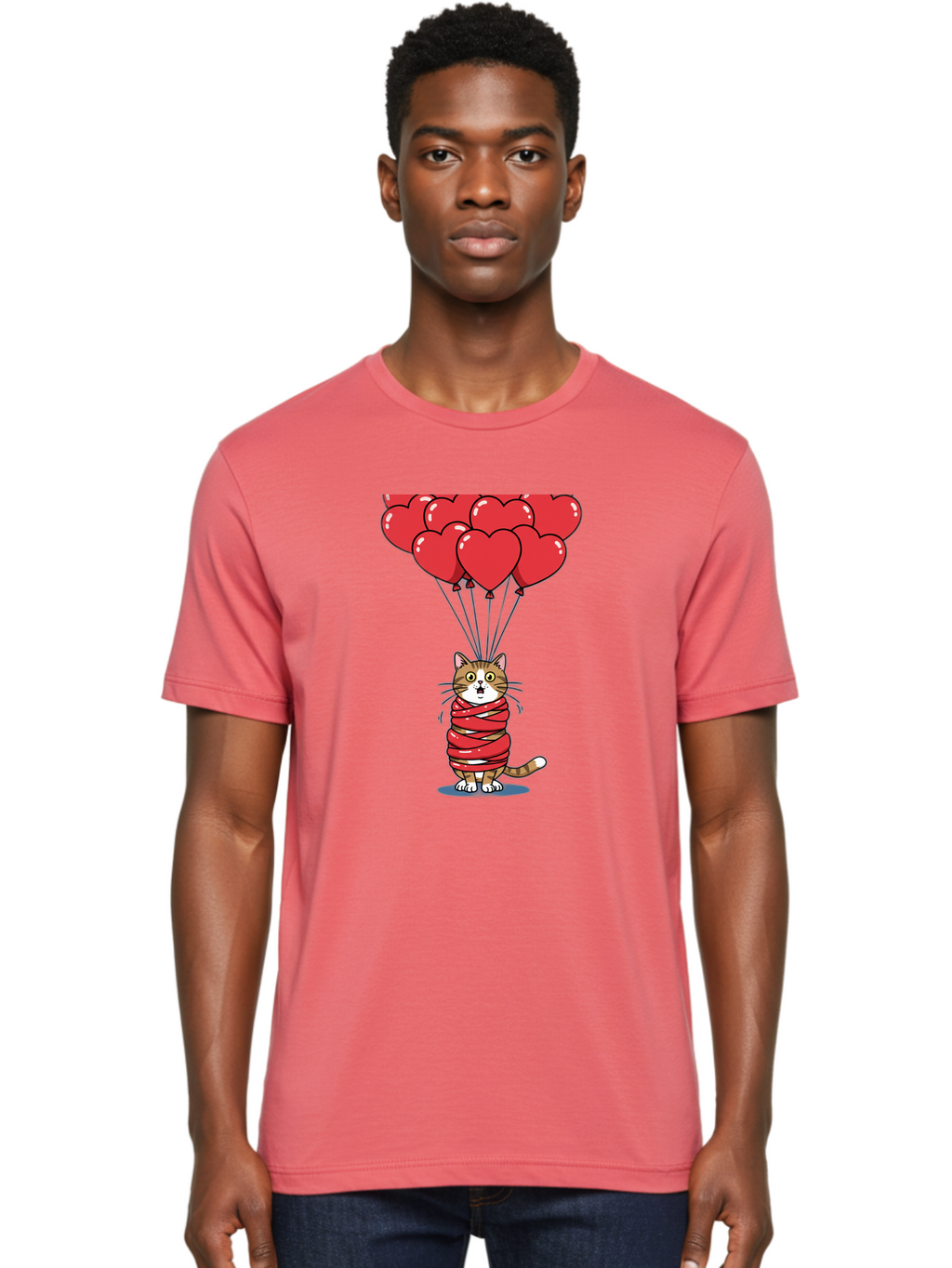 Cat-With-Red-Balloons Men'S Graphic Tee, 100% Cotton, Comfortable Casual Summer Wear, Machine Washable, Vintage Camera, Old Camera, Antique Camera, Black Camera, Classic Photography, Photography Equipment, Nostalgic Device, Film Camera, Bah719