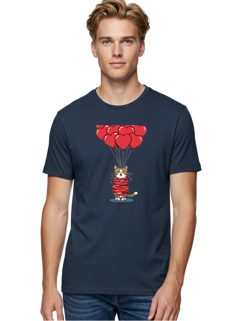Cat-With-Red-Balloons Men'S Graphic Tee, 100% Cotton, Comfortable Casual Summer Wear, Machine Washable, Vintage Camera, Old Camera, Antique Camera, Black Camera, Classic Photography, Photography Equipment, Nostalgic Device, Film Camera, Bah719