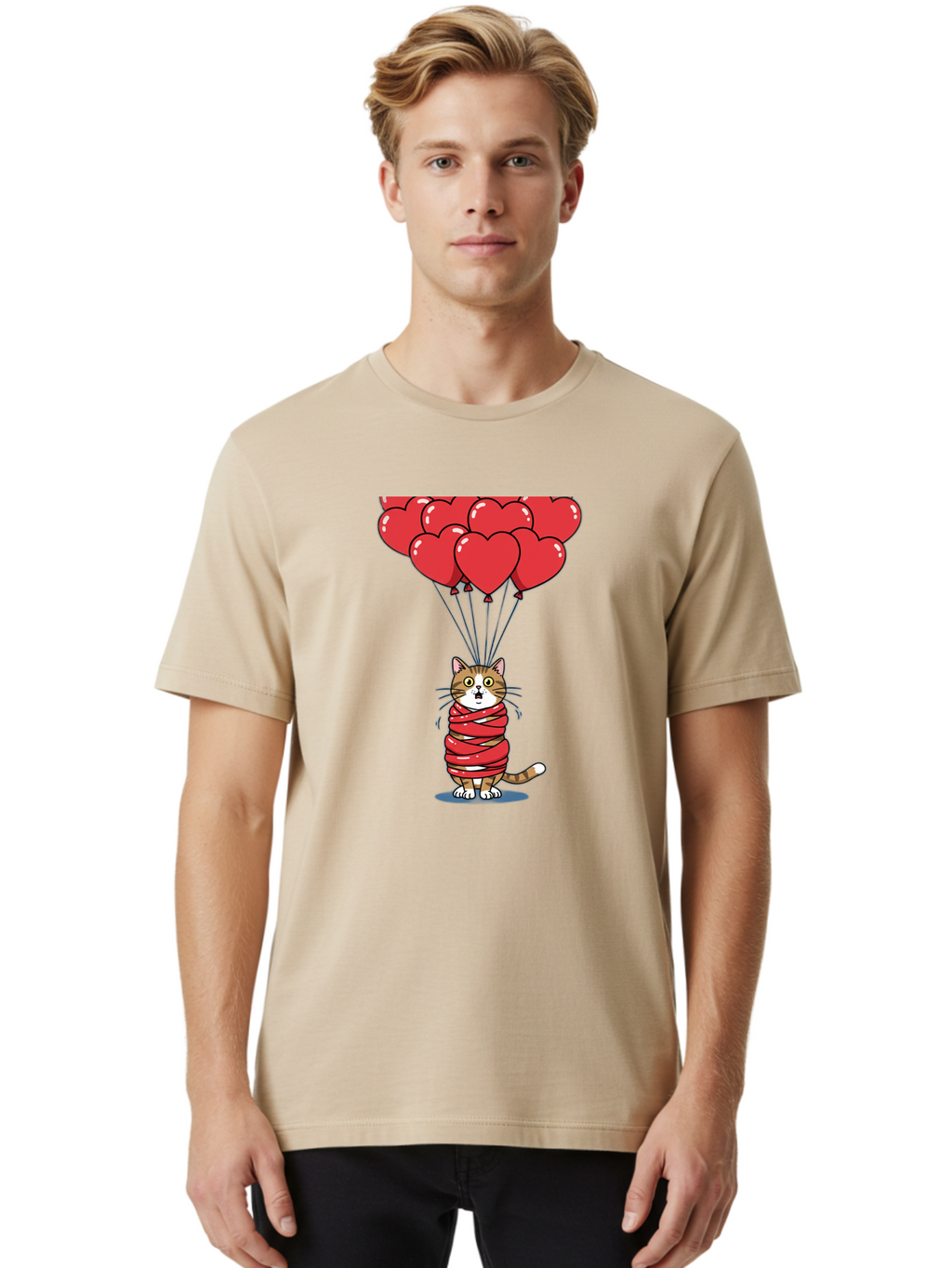 Cat-With-Red-Balloons Men'S Graphic Tee, 100% Cotton, Comfortable Casual Summer Wear, Machine Washable, Vintage Camera, Old Camera, Antique Camera, Black Camera, Classic Photography, Photography Equipment, Nostalgic Device, Film Camera, Bah719