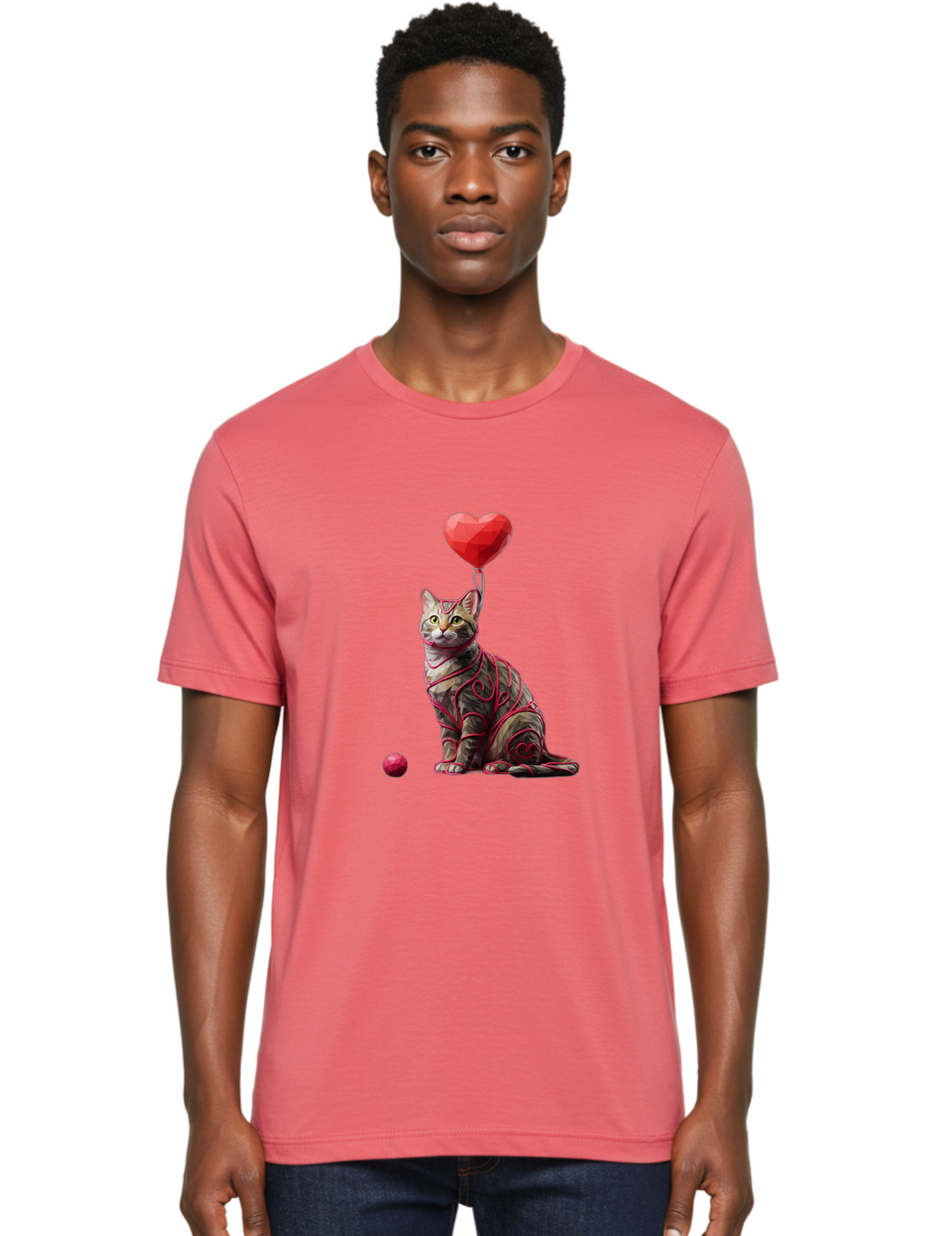 Cat-With-Red-Heart-Balloon Men'S Graphic Tee, 100% Cotton, Comfortable Casual Summer Wear, Machine Washable, Vintage Camera, Old Camera, Antique Camera, Black Camera, Classic Photography, Photography Equipment, Nostalgic Device, Film Camera, Bah720