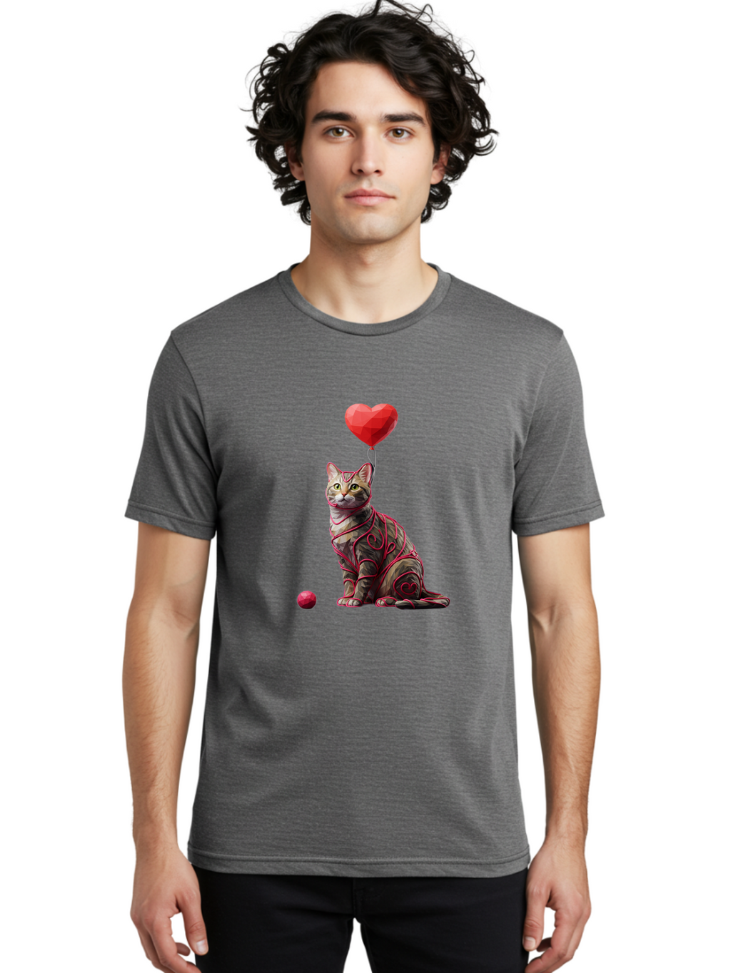 Cat-With-Red-Heart-Balloon Men'S Graphic Tee, 100% Cotton, Comfortable Casual Summer Wear, Machine Washable, Vintage Camera, Old Camera, Antique Camera, Black Camera, Classic Photography, Photography Equipment, Nostalgic Device, Film Camera, Bah720