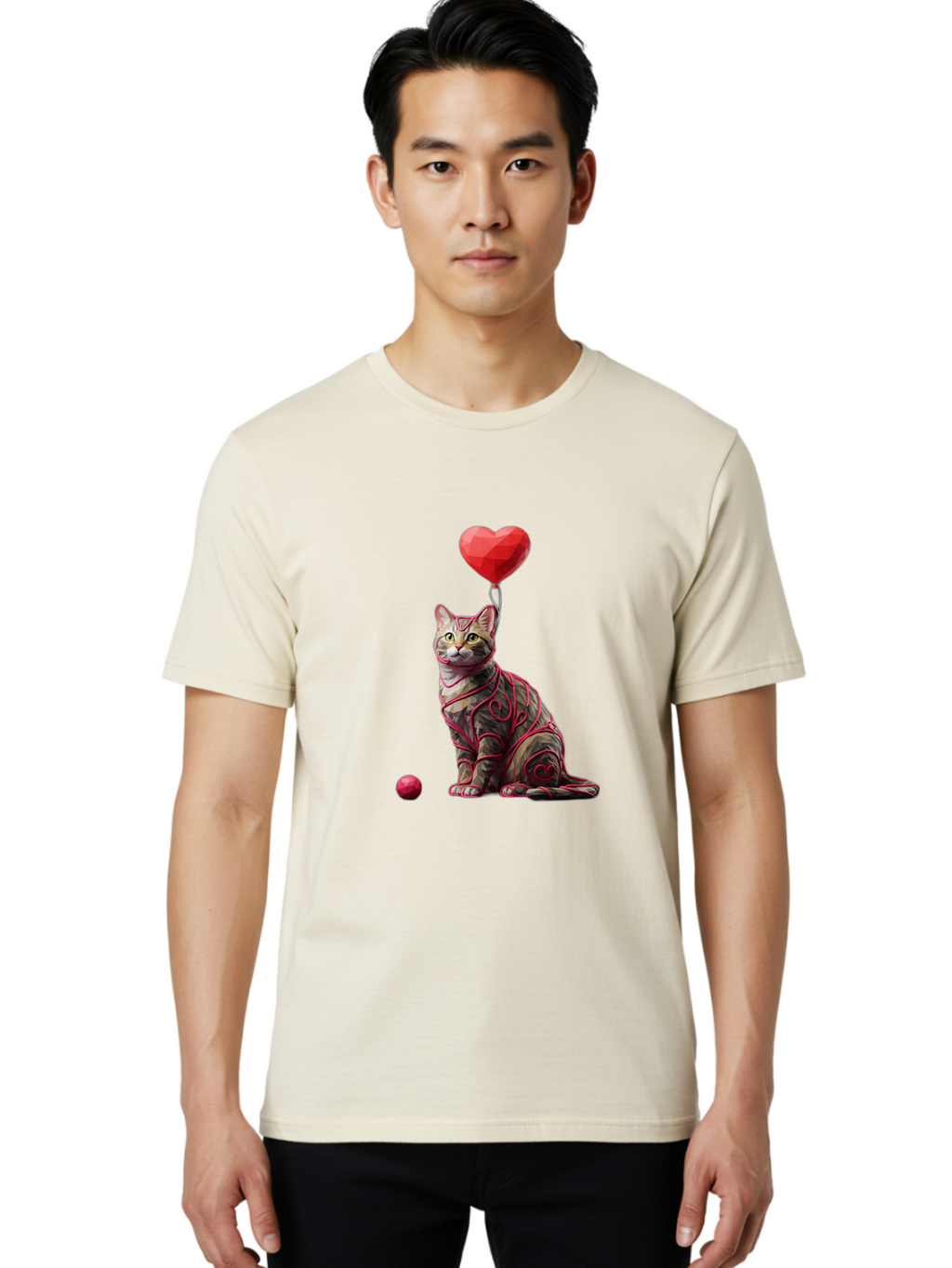 Cat-With-Red-Heart-Balloon Men'S Graphic Tee, 100% Cotton, Comfortable Casual Summer Wear, Machine Washable, Vintage Camera, Old Camera, Antique Camera, Black Camera, Classic Photography, Photography Equipment, Nostalgic Device, Film Camera, Bah720