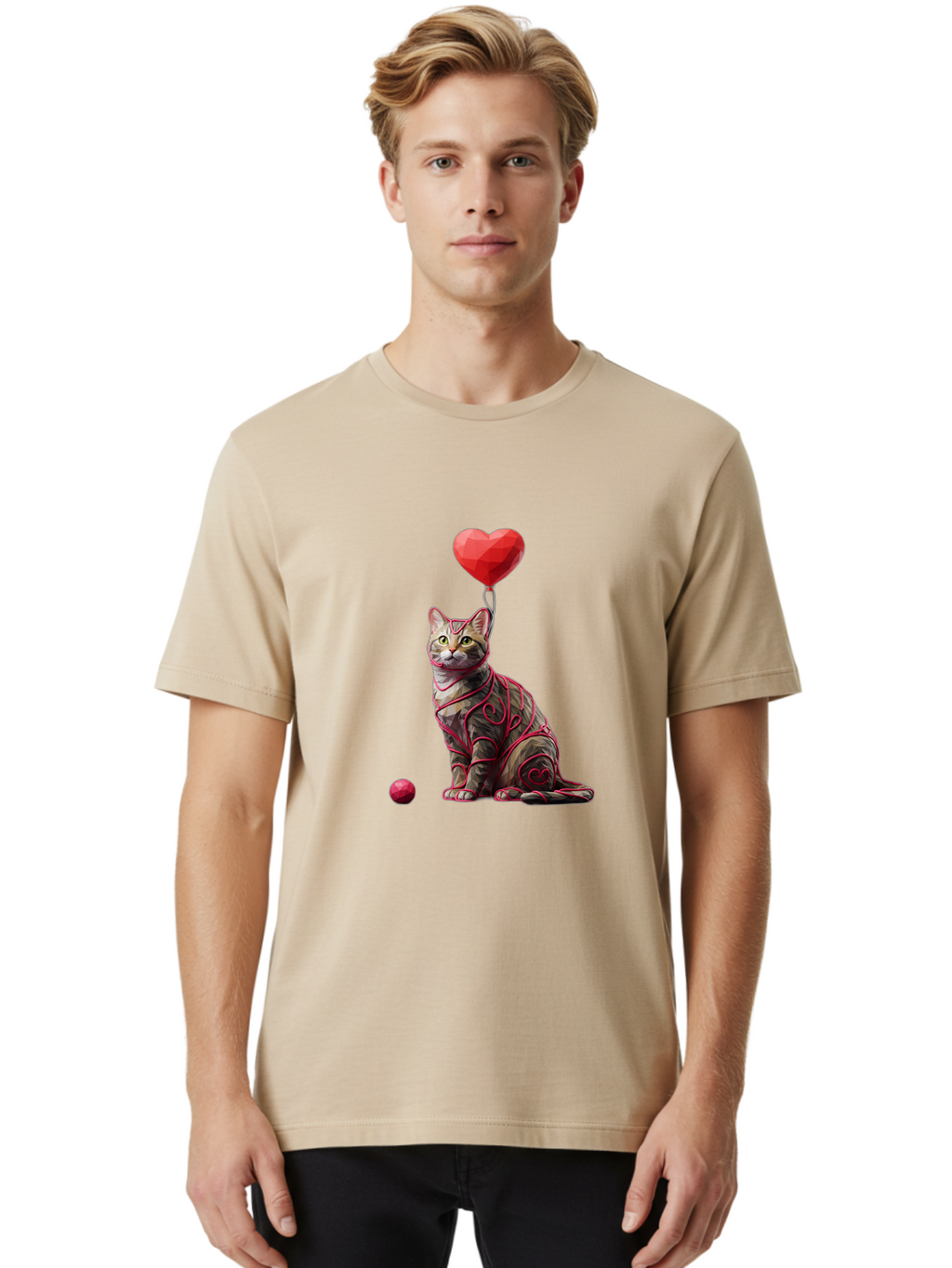 Cat-With-Red-Heart-Balloon Men'S Graphic Tee, 100% Cotton, Comfortable Casual Summer Wear, Machine Washable, Vintage Camera, Old Camera, Antique Camera, Black Camera, Classic Photography, Photography Equipment, Nostalgic Device, Film Camera, Bah720