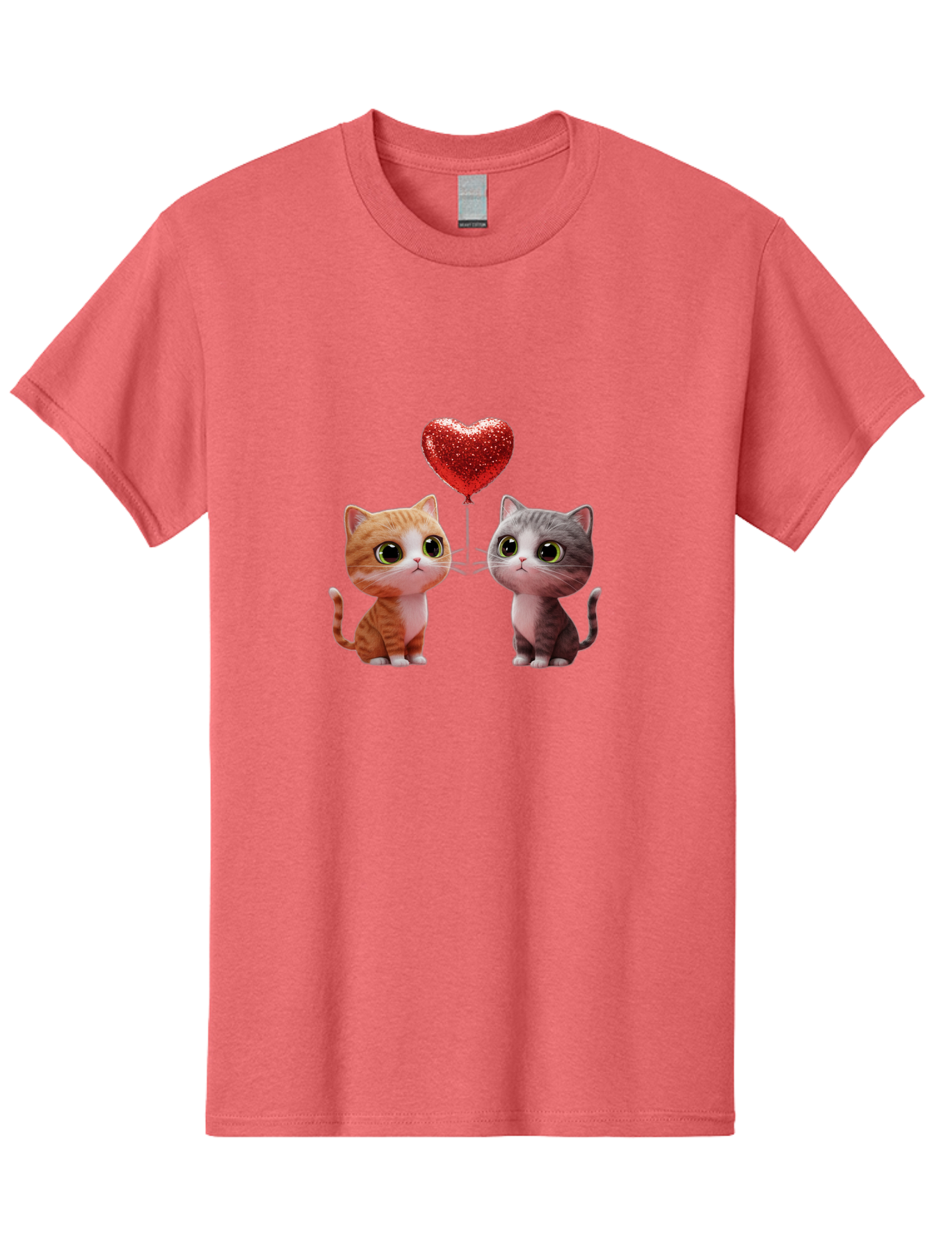 Cats-With-Heart-Balloon-1 Men'S Graphic Tee, 100% Cotton, Comfortable Casual Summer Wear, Machine Washable, Vintage Camera, Old Camera, Antique Camera, Black Camera, Classic Photography, Photography Equipment, Nostalgic Device, Film Camera, Bah722