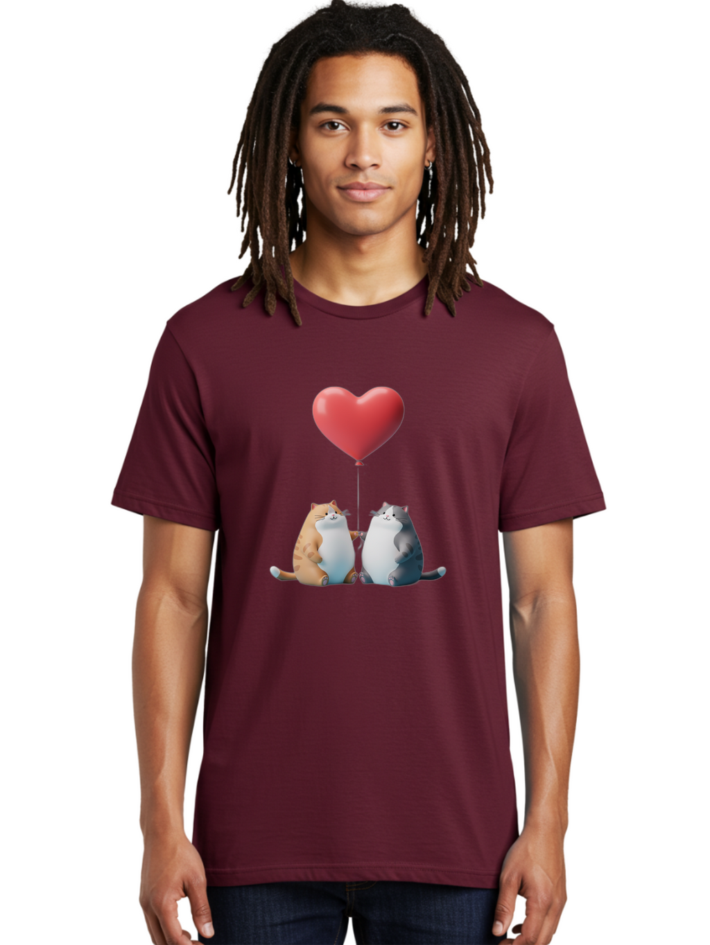 Cats-With-Heart-Balloon Men'S Graphic Tee, 100% Cotton, Comfortable Casual Summer Wear, Machine Washable, Vintage Camera, Old Camera, Antique Camera, Black Camera, Classic Photography, Photography Equipment, Nostalgic Device, Film Camera, Bah724