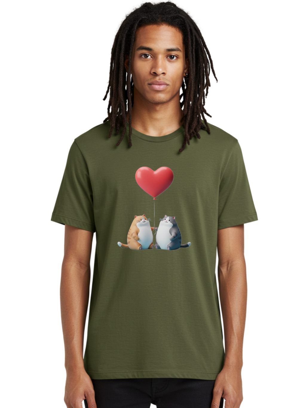 Cats-With-Heart-Balloon Men'S Graphic Tee, 100% Cotton, Comfortable Casual Summer Wear, Machine Washable, Vintage Camera, Old Camera, Antique Camera, Black Camera, Classic Photography, Photography Equipment, Nostalgic Device, Film Camera, Bah724