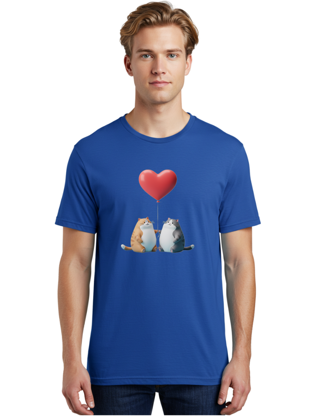 Cats-With-Heart-Balloon Men'S Graphic Tee, 100% Cotton, Comfortable Casual Summer Wear, Machine Washable, Vintage Camera, Old Camera, Antique Camera, Black Camera, Classic Photography, Photography Equipment, Nostalgic Device, Film Camera, Bah724