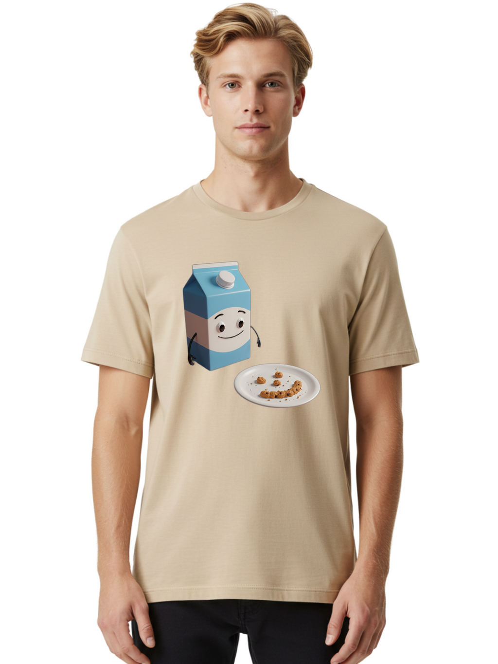 Cereal-Milk-Cartoon Men'S Graphic Tee, 100% Cotton, Comfortable Casual Summer Wear, Machine Washable, Vintage Camera, Old Camera, Antique Camera, Black Camera, Classic Photography, Photography Equipment, Nostalgic Device, Film Camera, Bah725