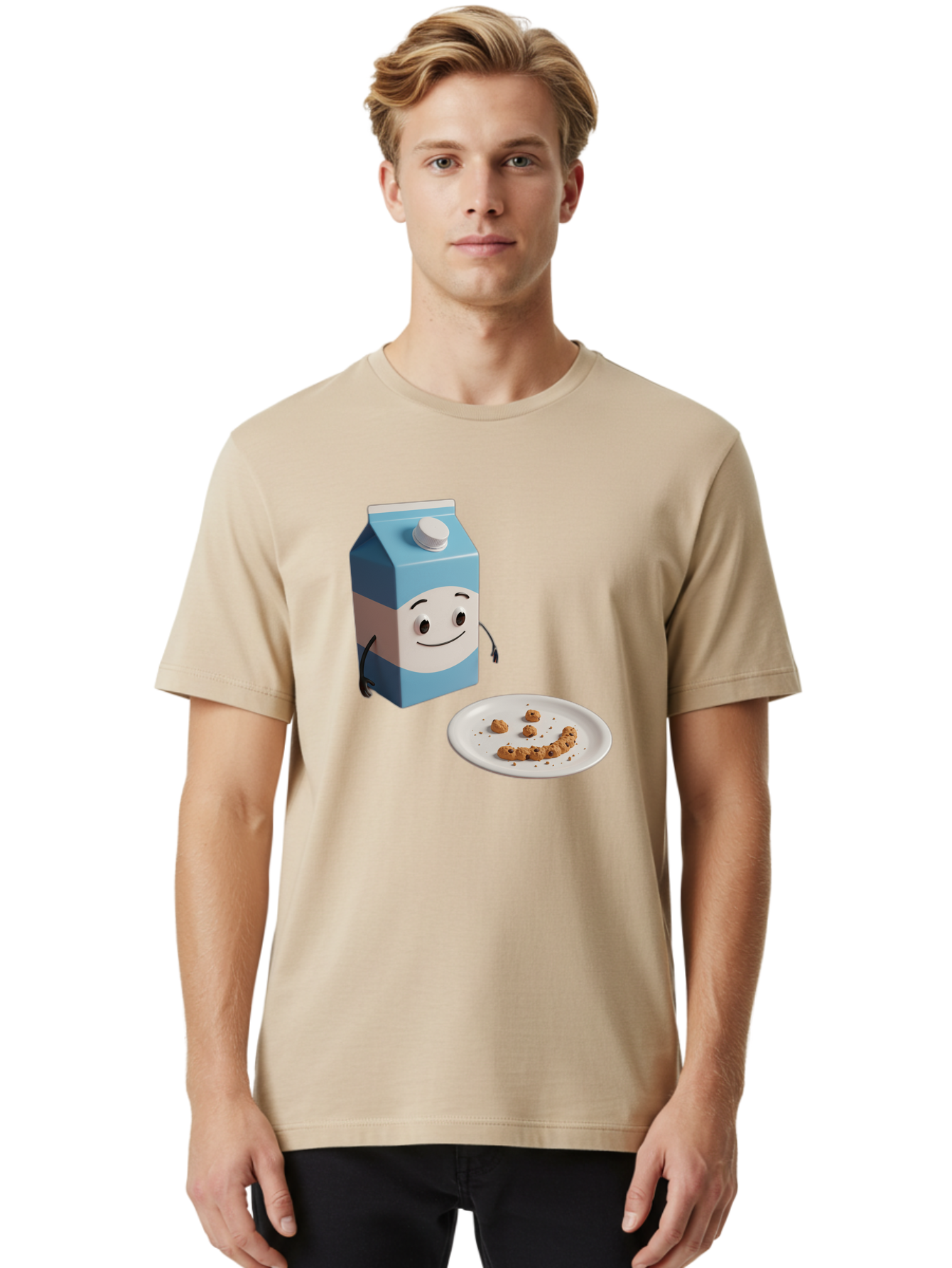 Cereal-Milk-Cartoon Men'S Graphic Tee, 100% Cotton, Comfortable Casual Summer Wear, Machine Washable, Vintage Camera, Old Camera, Antique Camera, Black Camera, Classic Photography, Photography Equipment, Nostalgic Device, Film Camera, Bah725