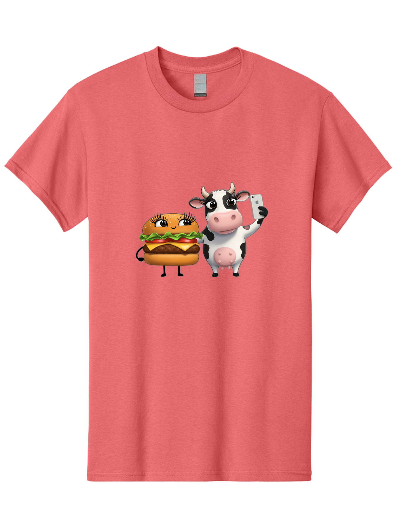 Cheeseburger-Cow-1 Men'S Graphic Tee, 100% Cotton, Comfortable Casual Summer Wear, Machine Washable, Vintage Camera, Old Camera, Antique Camera, Black Camera, Classic Photography, Photography Equipment, Nostalgic Device, Film Camera, Bah726