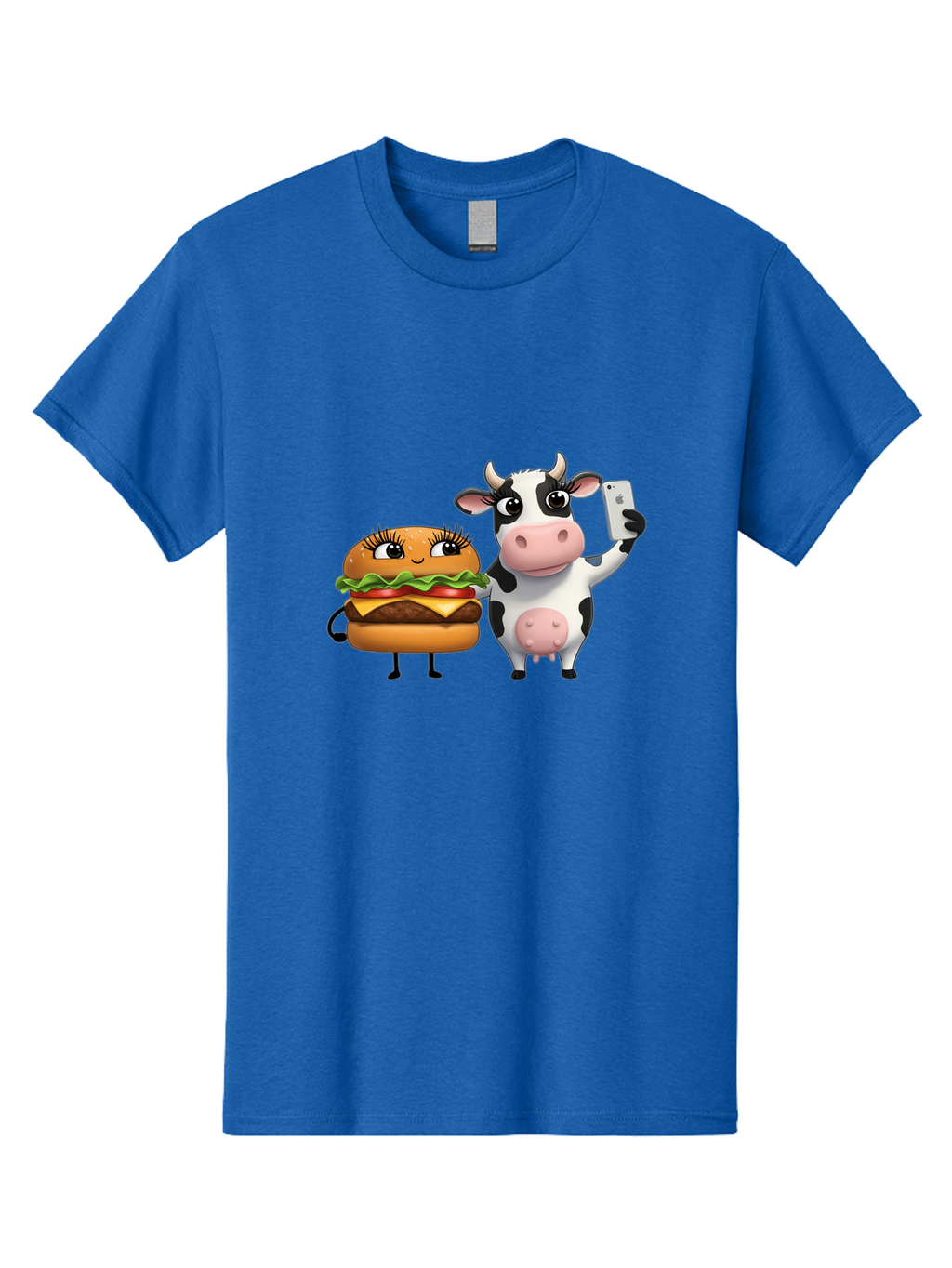 Cheeseburger-Cow-1 Men'S Graphic Tee, 100% Cotton, Comfortable Casual Summer Wear, Machine Washable, Vintage Camera, Old Camera, Antique Camera, Black Camera, Classic Photography, Photography Equipment, Nostalgic Device, Film Camera, Bah726