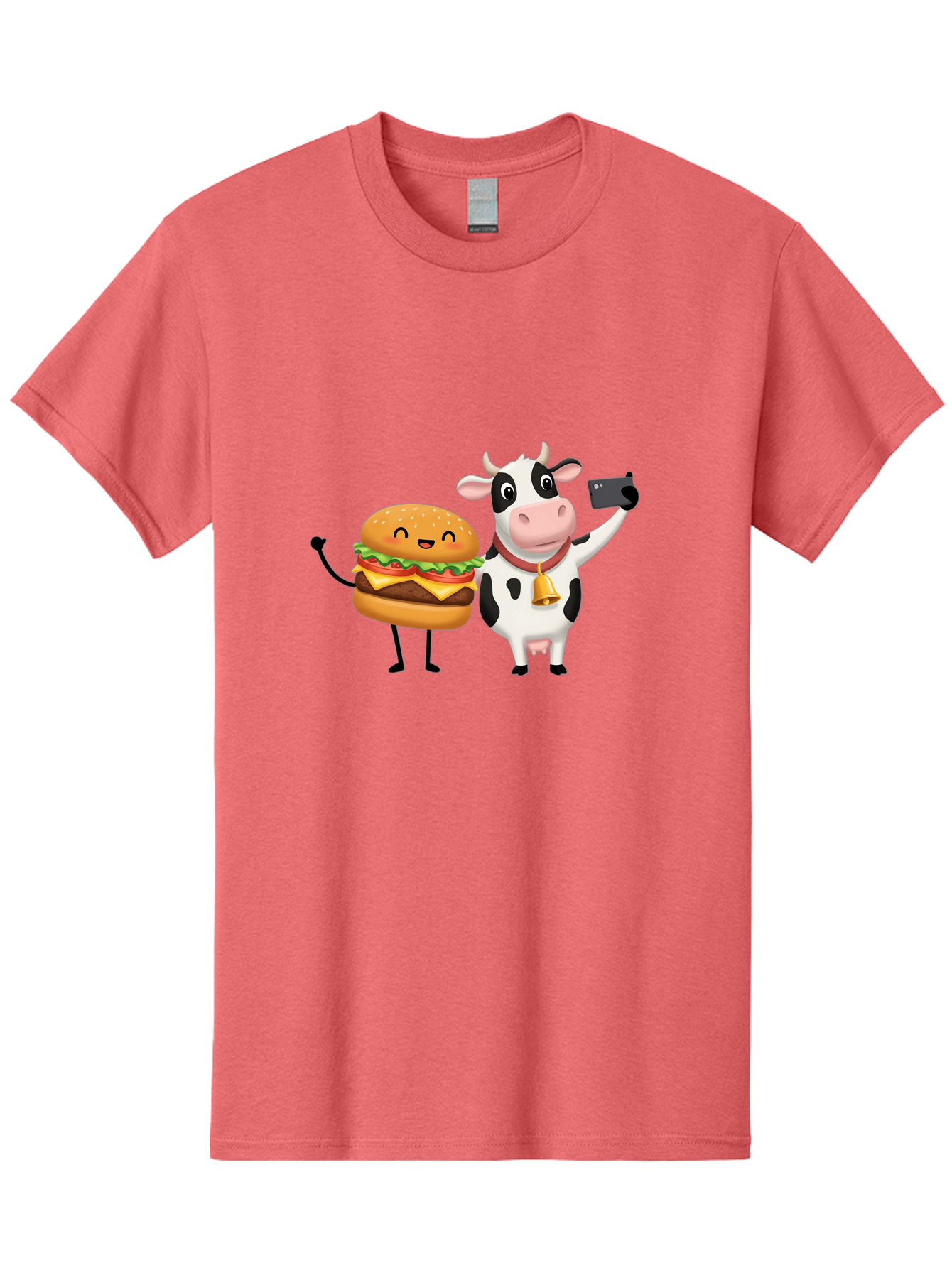 Cheeseburger-Cow Men'S Graphic Tee, 100% Cotton, Comfortable Casual Summer Wear, Machine Washable, Vintage Camera, Old Camera, Antique Camera, Black Camera, Classic Photography, Photography Equipment, Nostalgic Device, Film Camera, Camera Art Bah727
