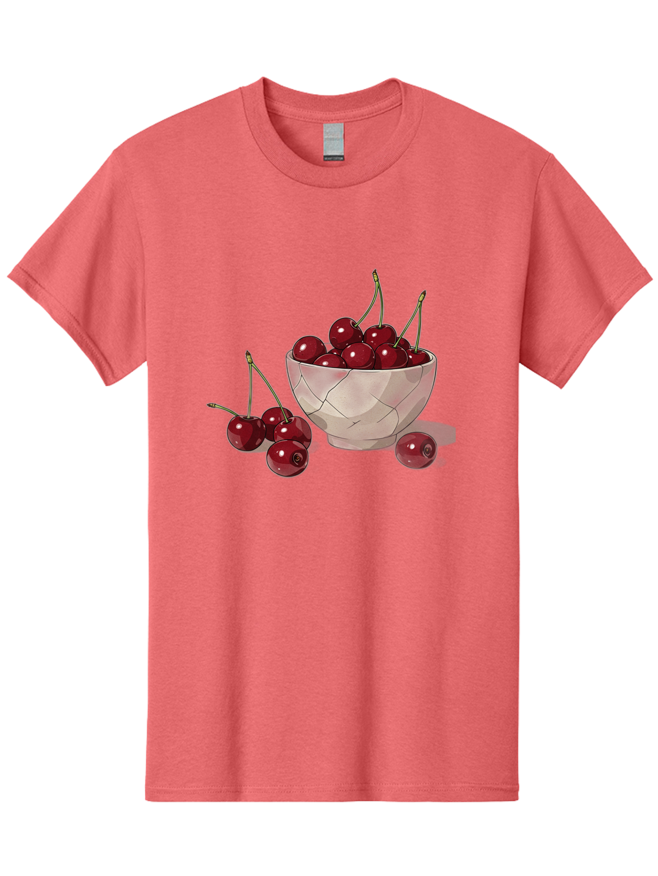 Cherries-1 Men'S Graphic Tee, 100% Cotton, Comfortable Casual Summer Wear, Machine Washable, Vintage Camera, Old Camera, Antique Camera, Black Camera, Classic Photography, Photography Equipment, Nostalgic Device, Film Camera, Camera Art Bah729