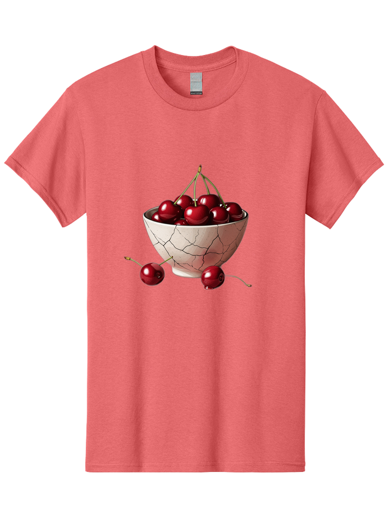 Cherries-2 Men'S Graphic Tee, 100% Cotton, Comfortable Casual Summer Wear, Machine Washable, Vintage Camera, Old Camera, Antique Camera, Black Camera, Classic Photography, Photography Equipment, Nostalgic Device, Film Camera, Camera Art Bah730