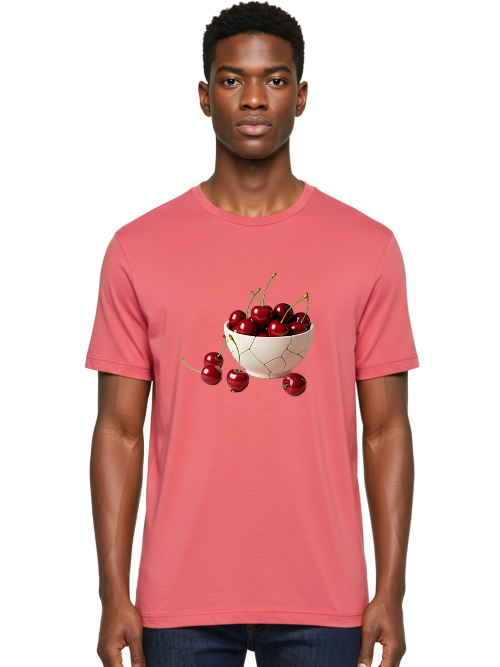 Cherries-In-A-Cracked-Egg Men'S Graphic Tee, 100% Cotton, Comfortable Casual Summer Wear, Machine Washable, Vintage Camera, Old Camera, Antique Camera, Black Camera, Classic Photography, Photography Equipment, Nostalgic Device, Film Camera, Bah731