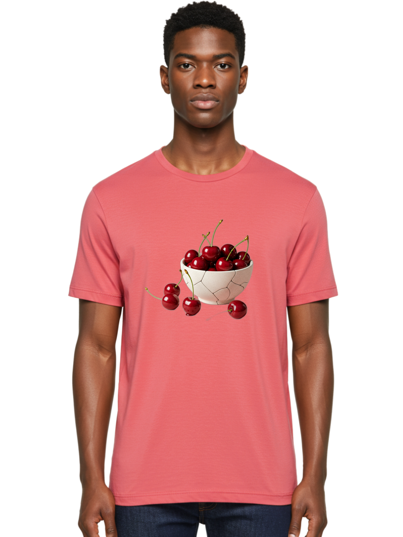 Cherries-In-A-Cracked-Egg Men'S Graphic Tee, 100% Cotton, Comfortable Casual Summer Wear, Machine Washable, Vintage Camera, Old Camera, Antique Camera, Black Camera, Classic Photography, Photography Equipment, Nostalgic Device, Film Camera, Bah731
