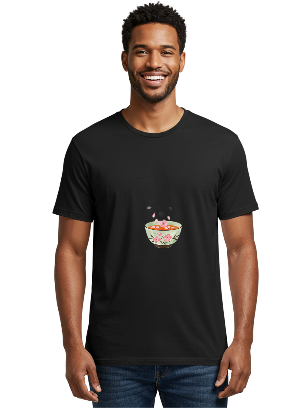 Cherry-Blossom-Bowl Men'S Graphic Tee, 100% Cotton, Comfortable Casual Summer Wear, Machine Washable, Vintage Camera, Old Camera, Antique Camera, Black Camera, Classic Photography, Photography Equipment, Nostalgic Device, Film Camera, Bah742