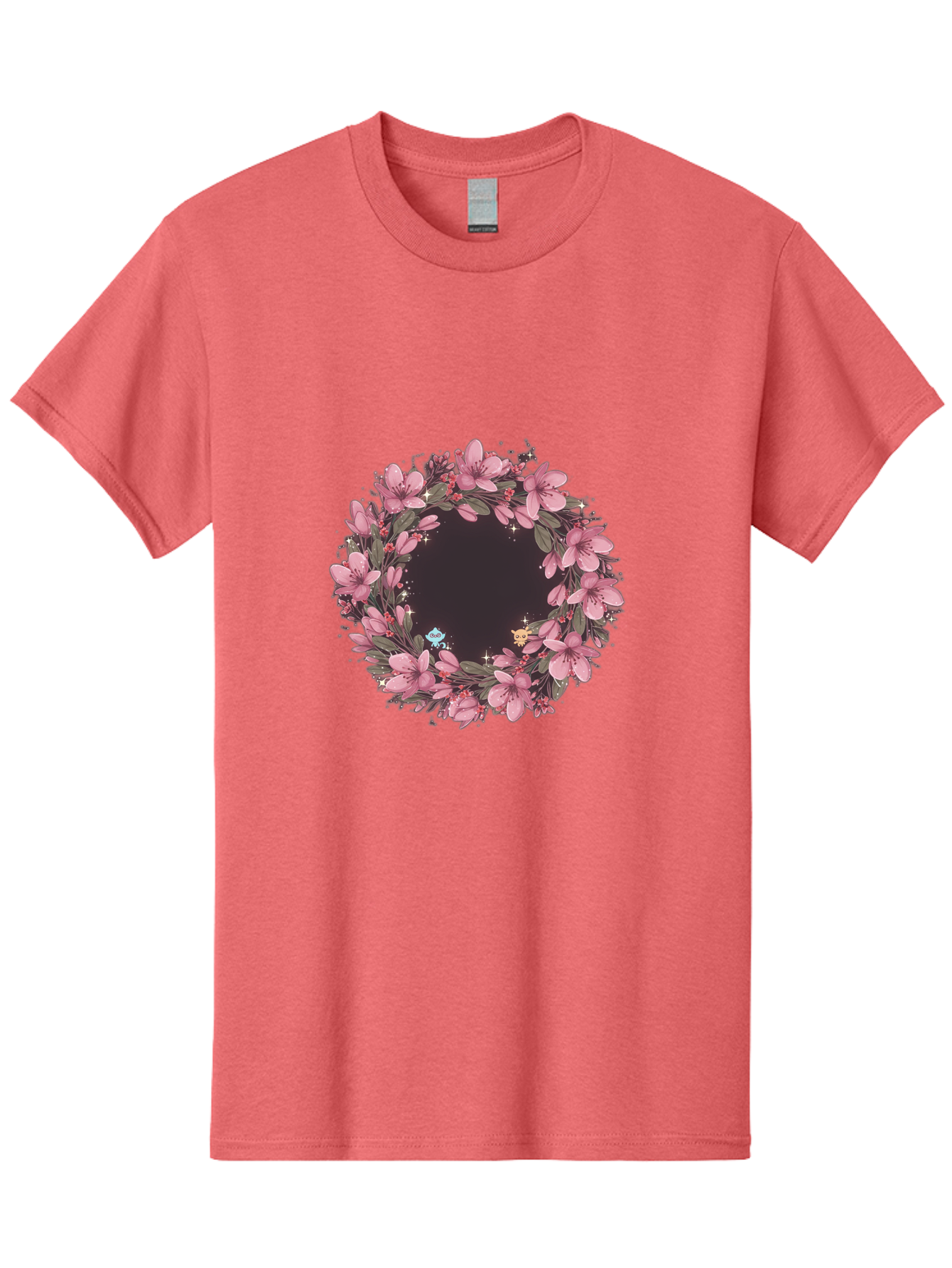 Cherry-Blossom-Wreath Men'S Graphic Tee, 100% Cotton, Comfortable Casual Summer Wear, Machine Washable, Vintage Camera, Old Camera, Antique Camera, Black Camera, Classic Photography, Photography Equipment, Nostalgic Device, Film Camera, Bah743