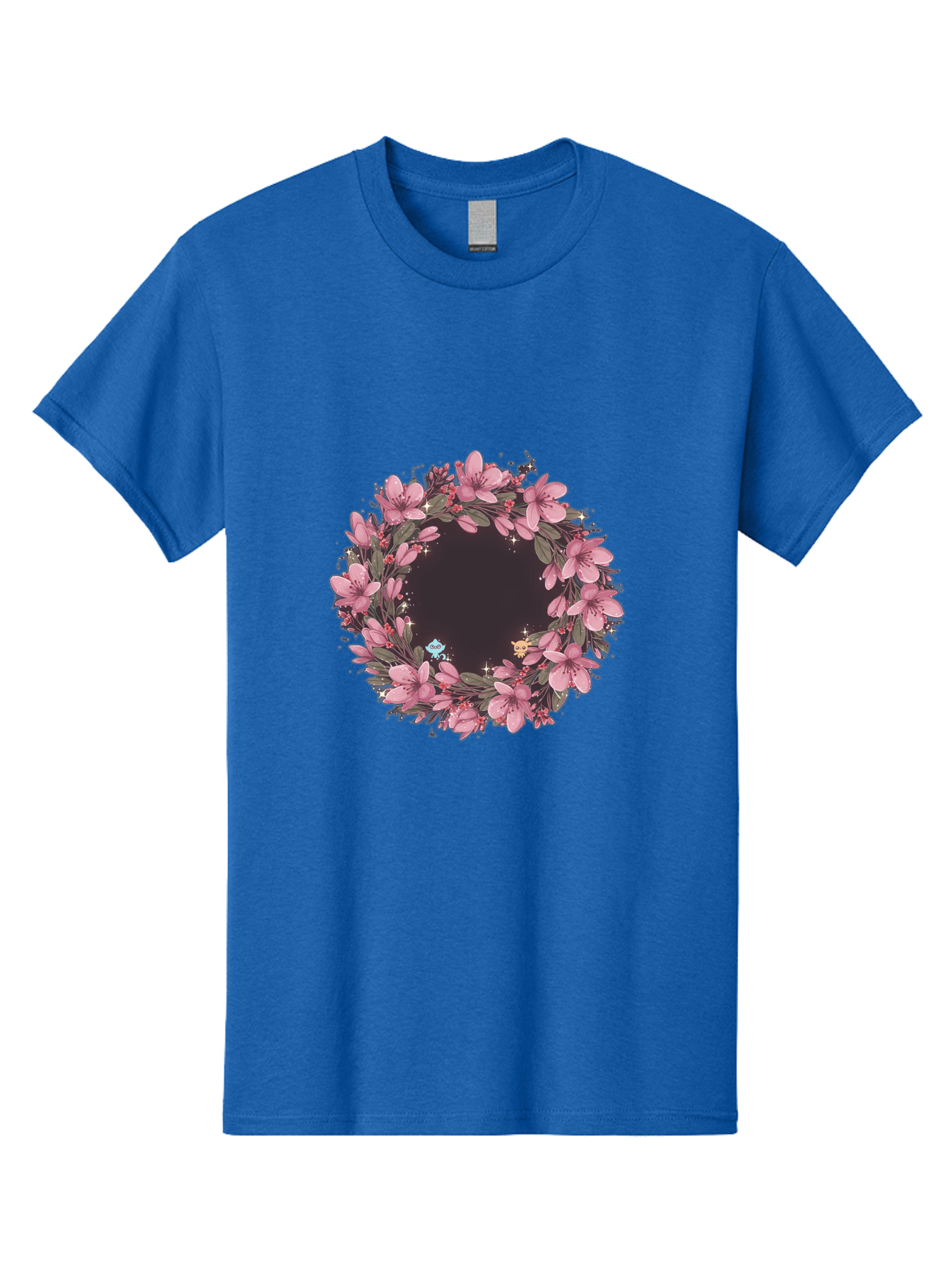 Cherry-Blossom-Wreath Men'S Graphic Tee, 100% Cotton, Comfortable Casual Summer Wear, Machine Washable, Vintage Camera, Old Camera, Antique Camera, Black Camera, Classic Photography, Photography Equipment, Nostalgic Device, Film Camera, Bah743
