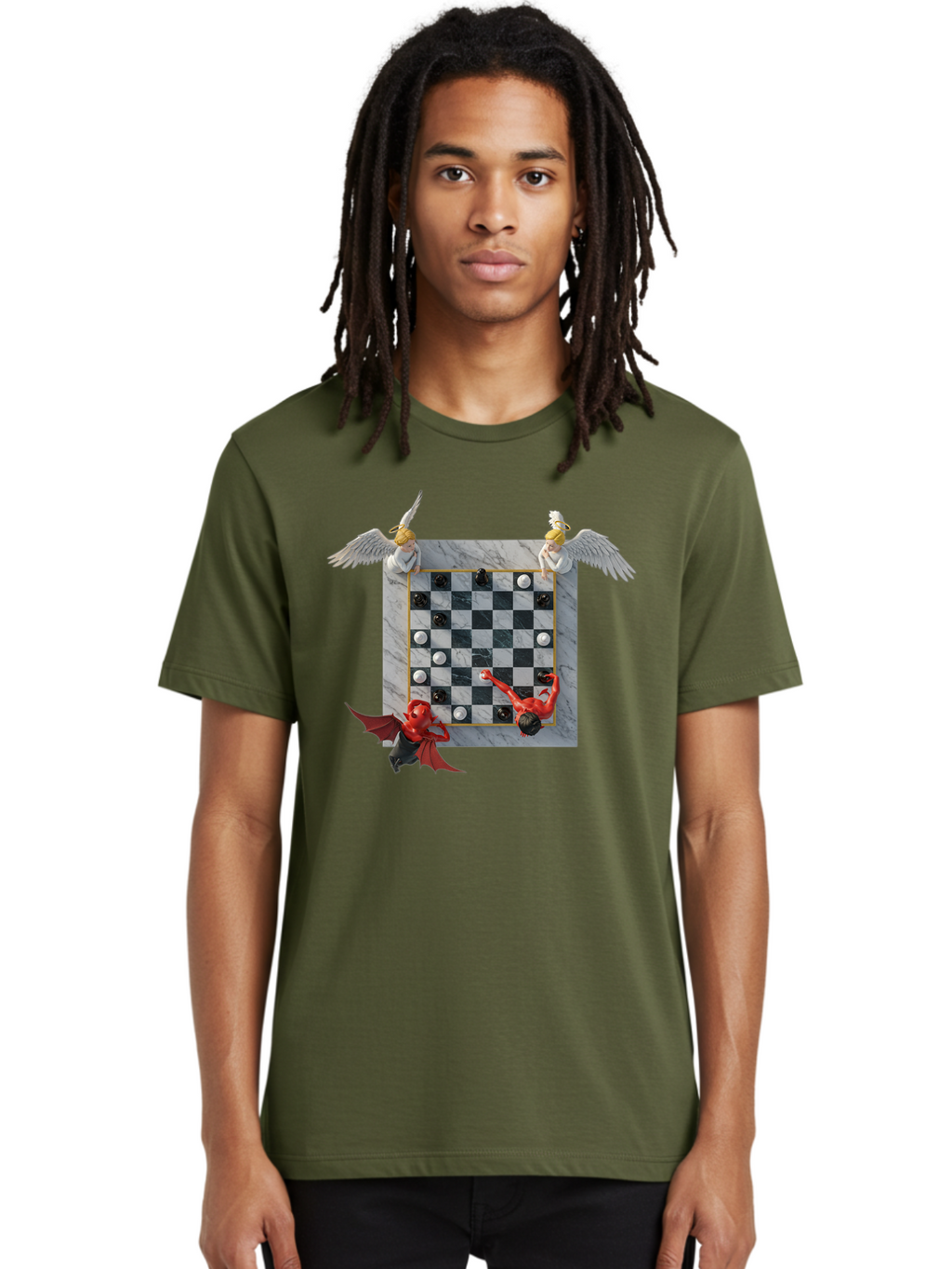 Chess-Game-1 Men'S Graphic Tee, 100% Cotton, Comfortable Casual Summer Wear, Machine Washable, Vintage Camera, Old Camera, Antique Camera, Black Camera, Classic Photography, Photography Equipment, Nostalgic Device, Film Camera, Camera Art Bah744