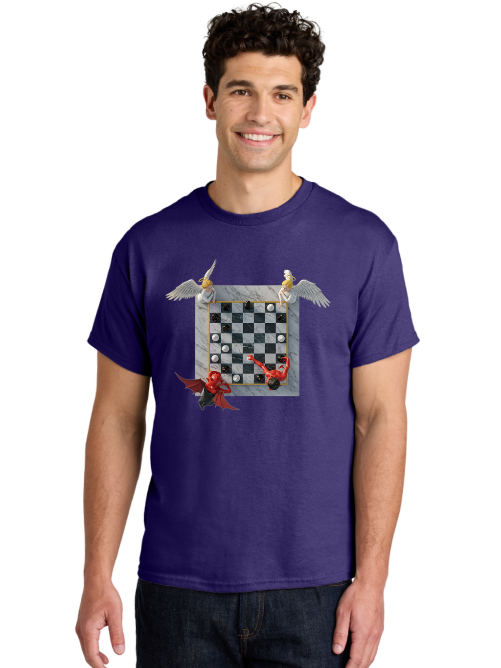 Chess-Game-1 Men'S Graphic Tee, 100% Cotton, Comfortable Casual Summer Wear, Machine Washable, Vintage Camera, Old Camera, Antique Camera, Black Camera, Classic Photography, Photography Equipment, Nostalgic Device, Film Camera, Camera Art Bah744