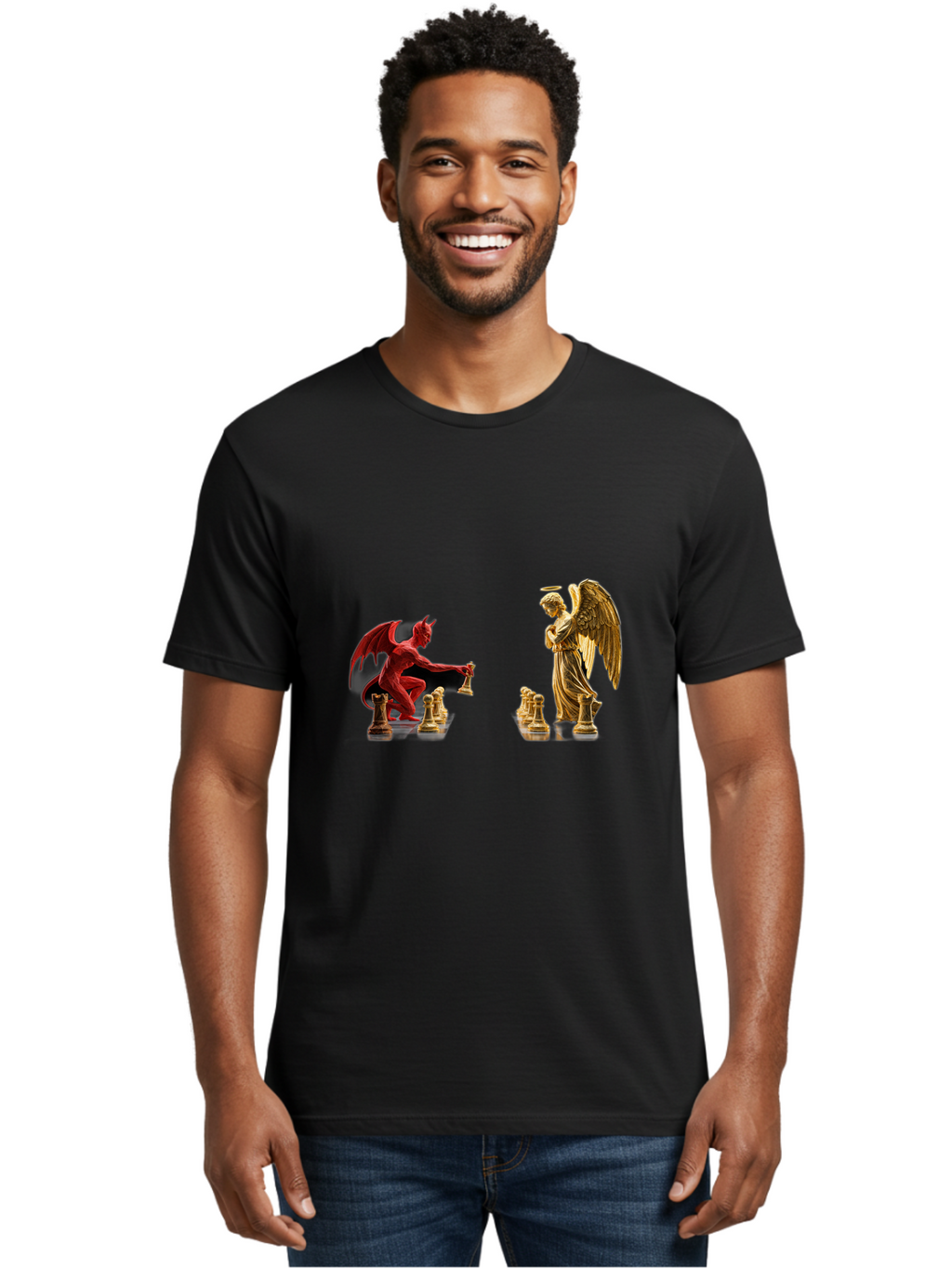Chess-Game Men'S Graphic Tee, 100% Cotton, Comfortable Casual Summer Wear, Machine Washable, Vintage Camera, Old Camera, Antique Camera, Black Camera, Classic Photography, Photography Equipment, Nostalgic Device, Film Camera, Camera Art Bah745