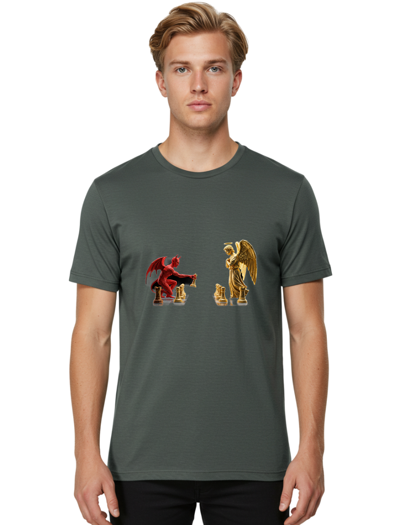 Chess-Game Men'S Graphic Tee, 100% Cotton, Comfortable Casual Summer Wear, Machine Washable, Vintage Camera, Old Camera, Antique Camera, Black Camera, Classic Photography, Photography Equipment, Nostalgic Device, Film Camera, Camera Art Bah745