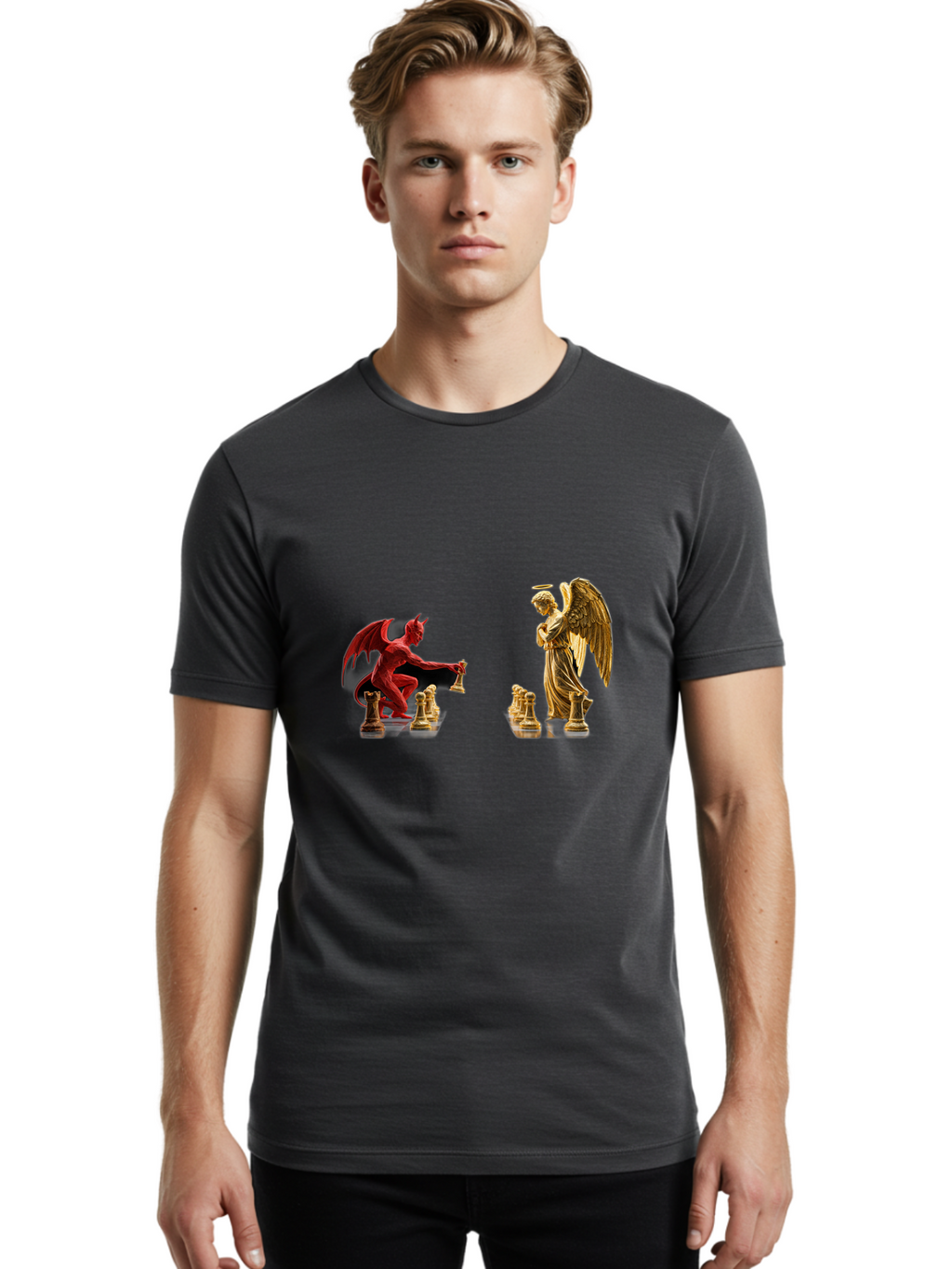 Chess-Game Men'S Graphic Tee, 100% Cotton, Comfortable Casual Summer Wear, Machine Washable, Vintage Camera, Old Camera, Antique Camera, Black Camera, Classic Photography, Photography Equipment, Nostalgic Device, Film Camera, Camera Art Bah745